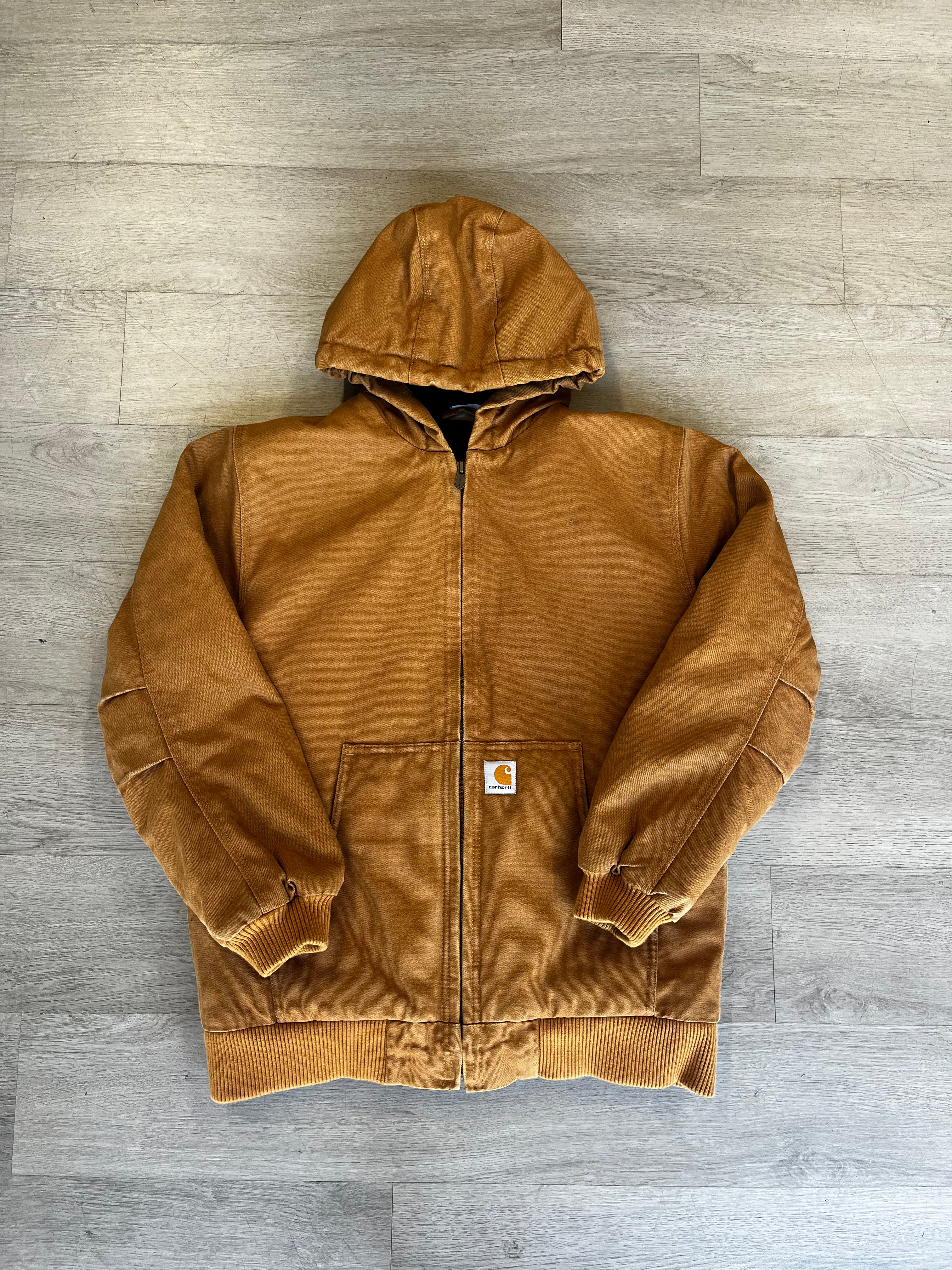 Vintage Brown Carhartt Hooded Jacket