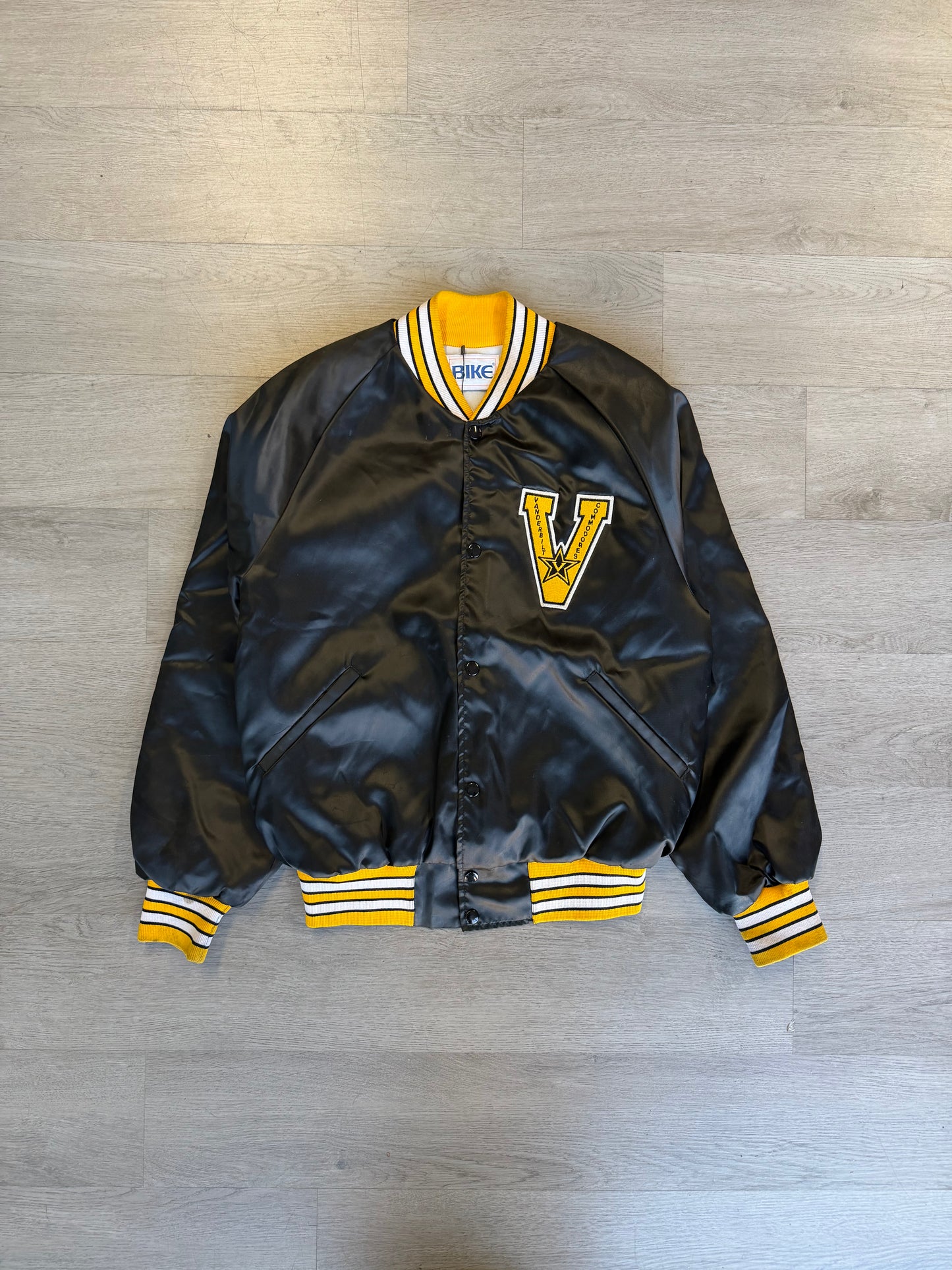 Vintage Vanderbilt Commodores Satin Bomber Jacket