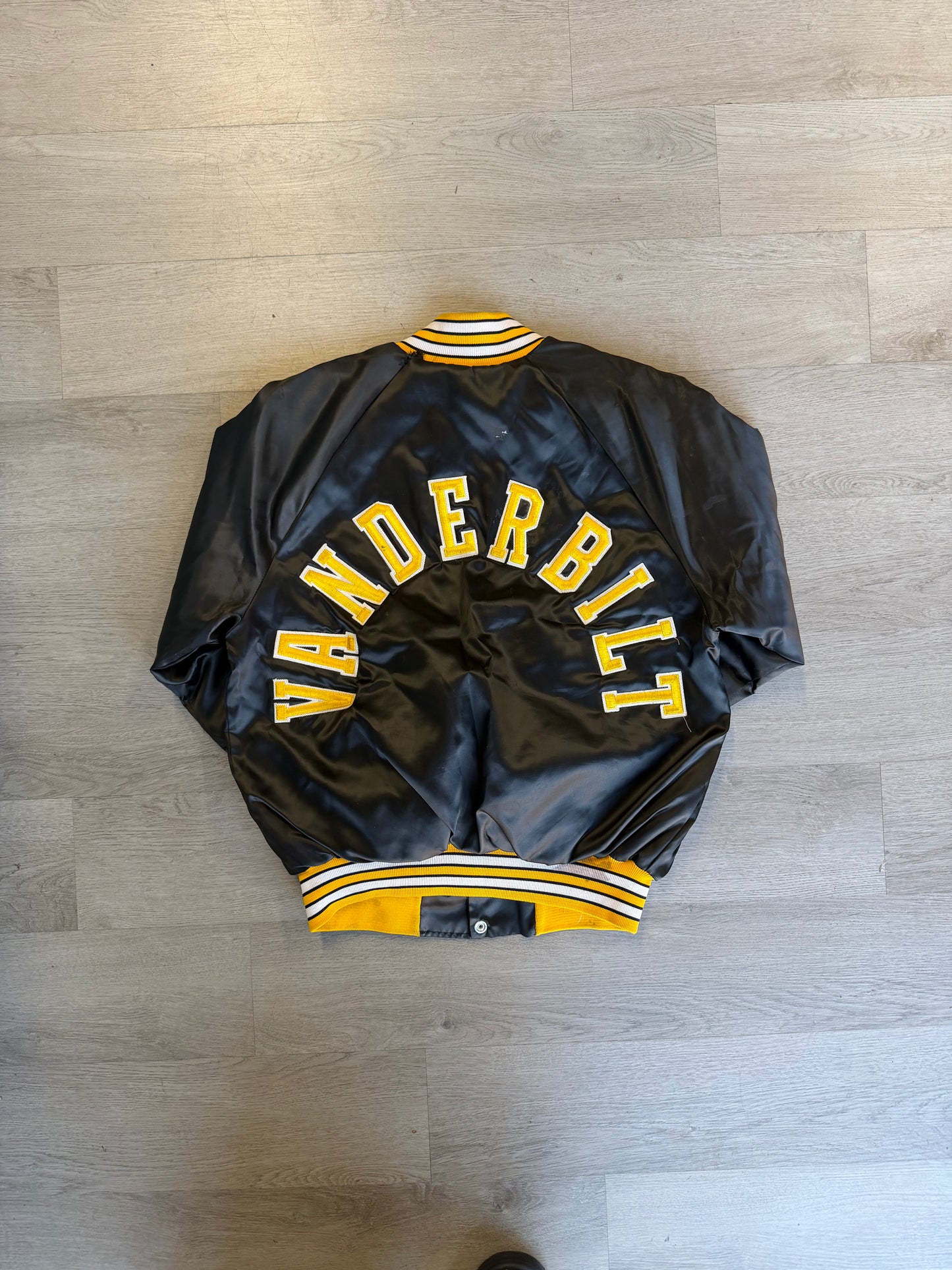 Vintage Vanderbilt Commodores Satin Bomber Jacket