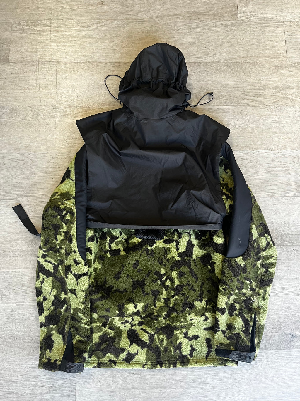 Nike x MMW Camo 2 in 1 hooded fleece