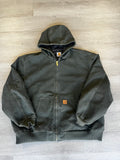 Vintage Moss Green Carhartt Hooded Jacket