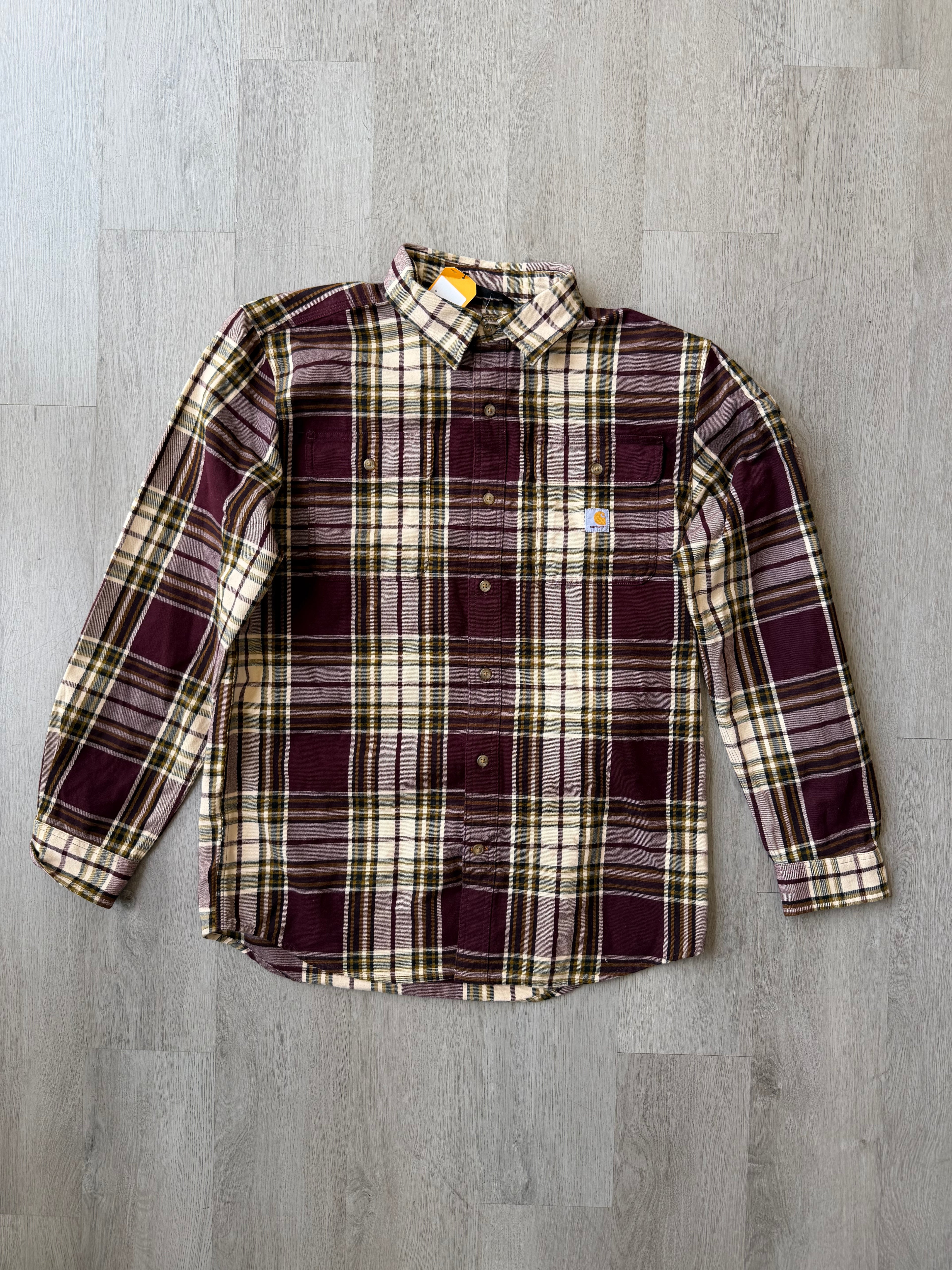 Carhartt Loose Fit Burgundy Flannel