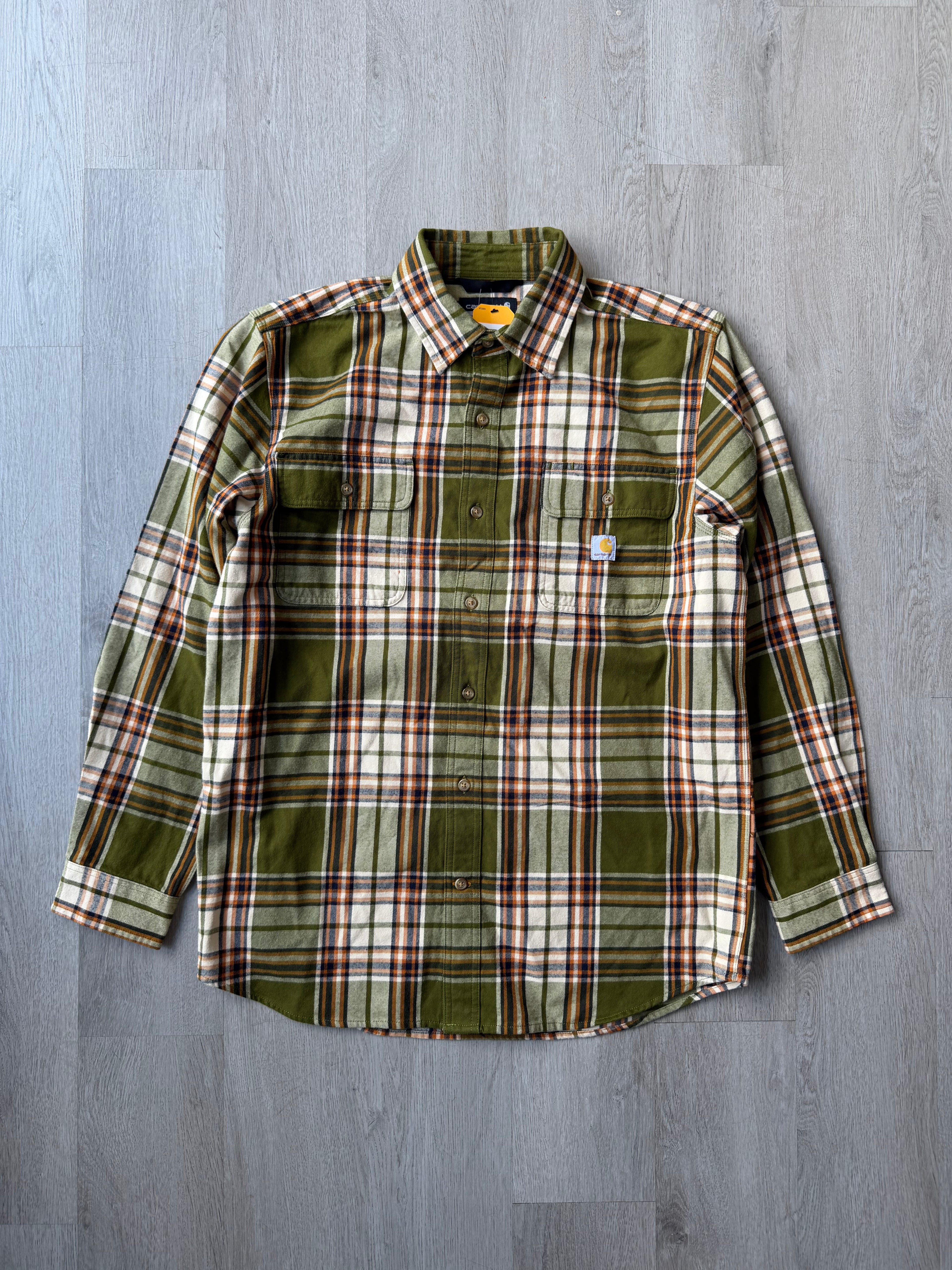 Carhartt Green Loose Fit Heavyweight Flannel