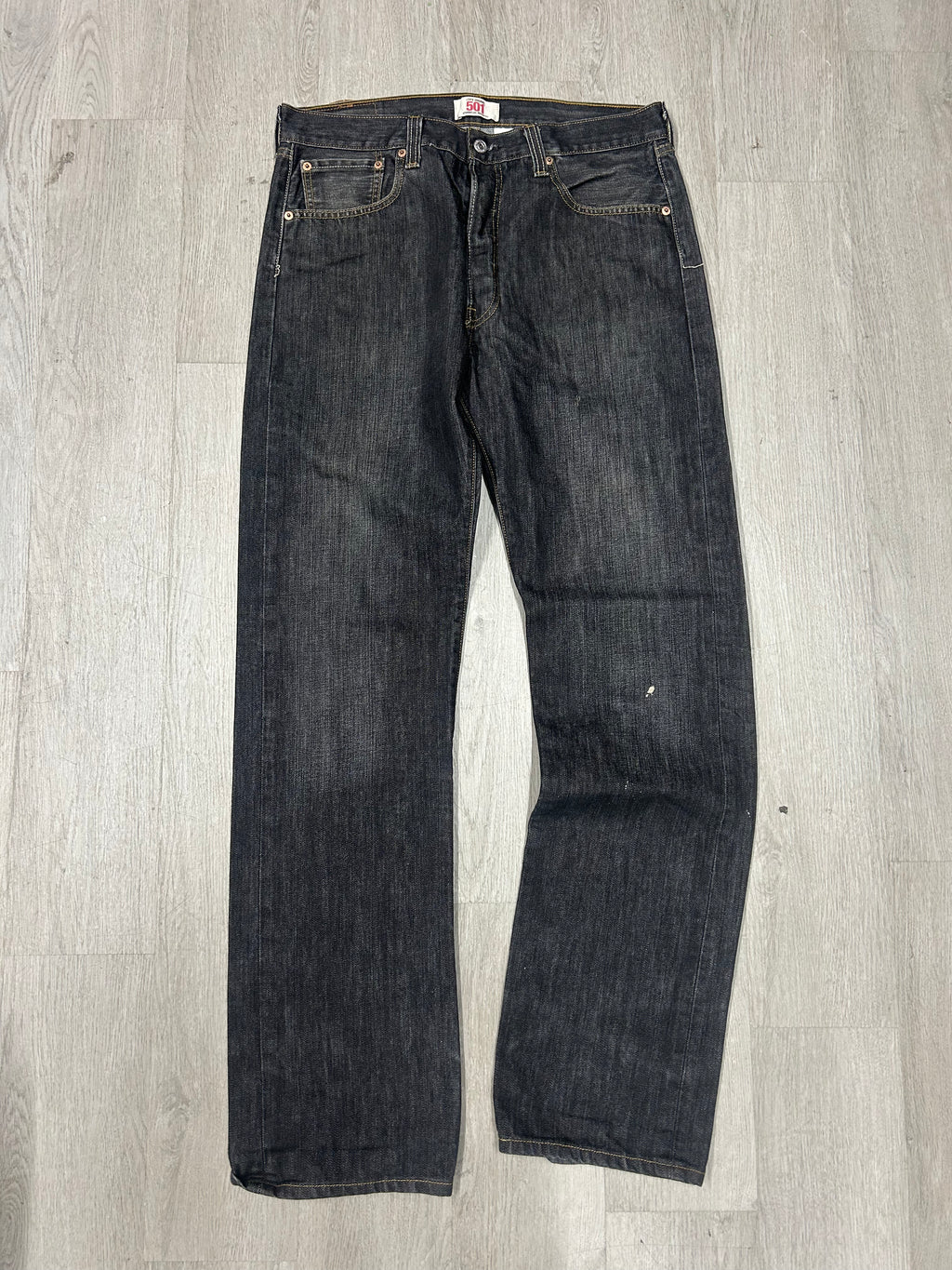 Vintage Black Distressed Levi’s 550 Jeans
