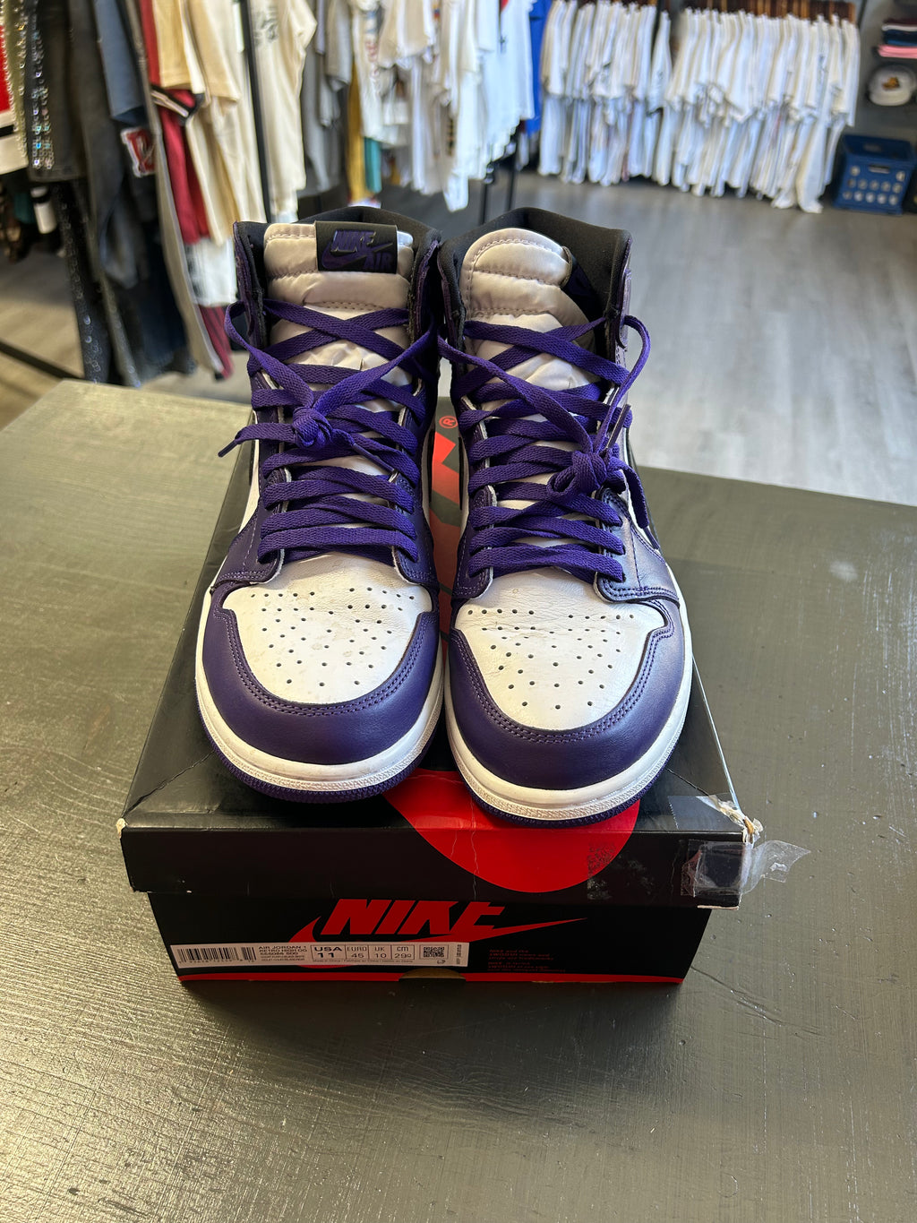 Pre-Owned Jordan 1 Retro High Court Purple White