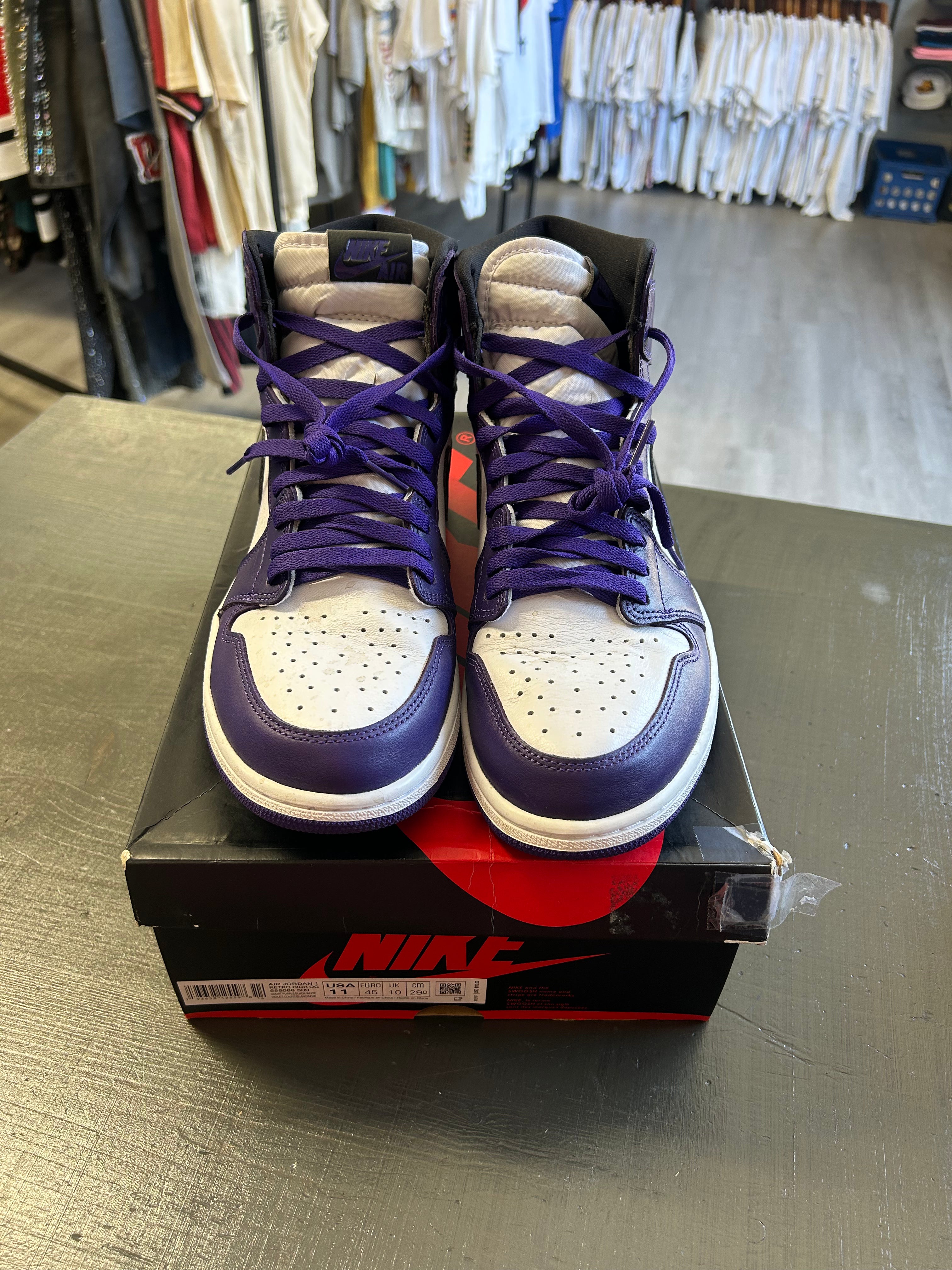 Pre-Owned Jordan 1 Retro High Court Purple White