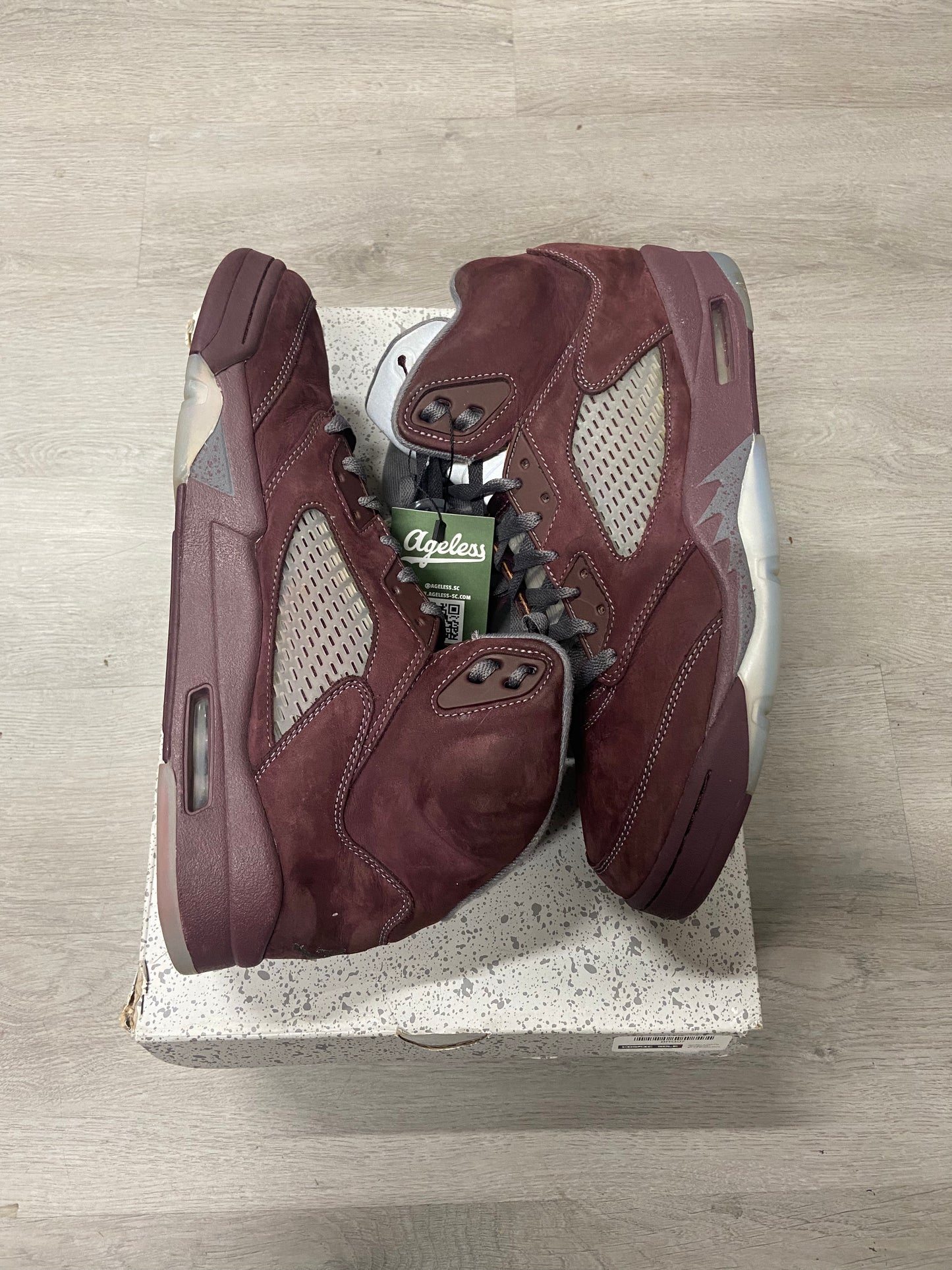 Pre-owned Jordan 5 Retro Burgundy (2023)