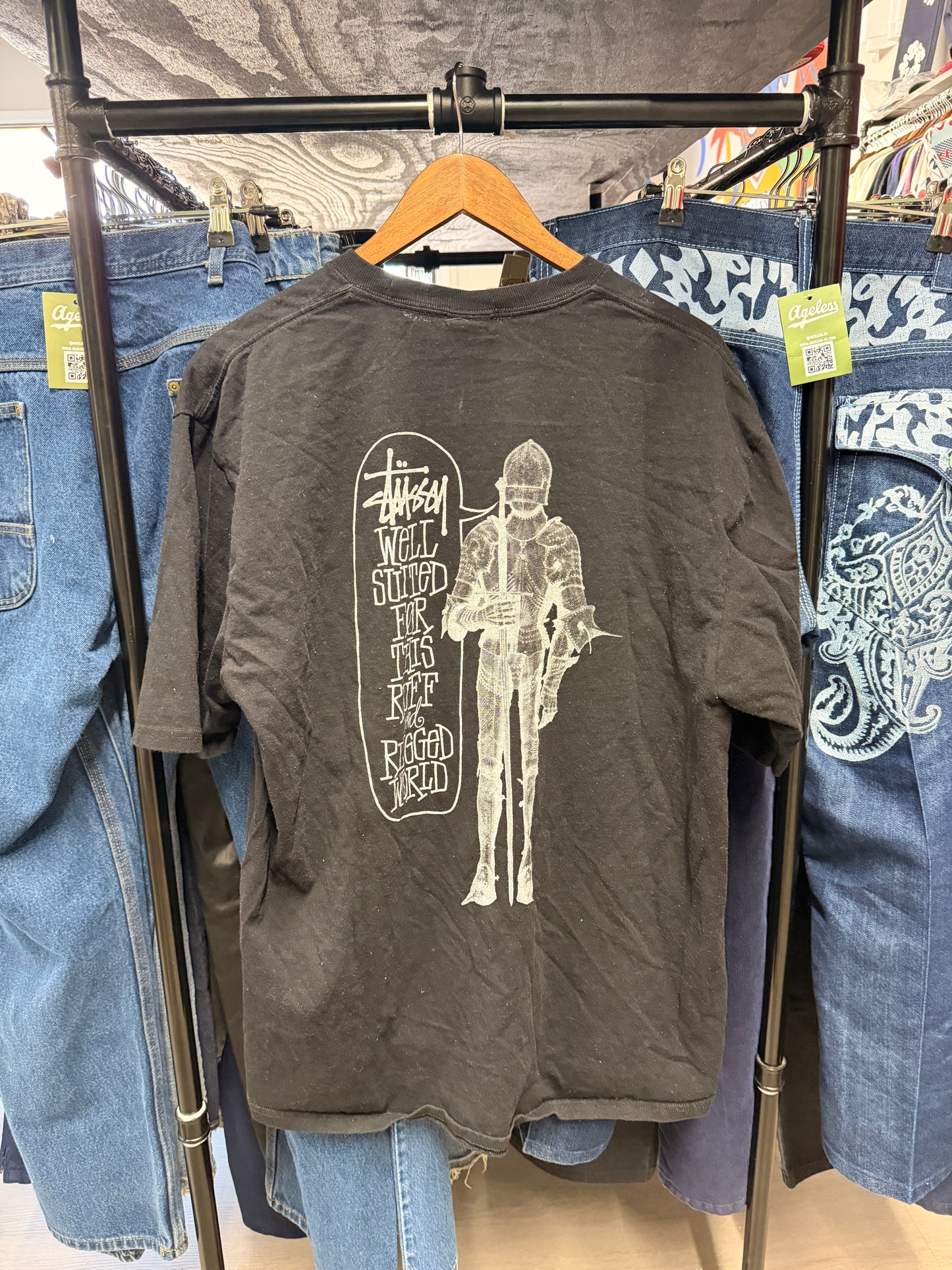 Pre-Owned Stussy Ruff And Rugged Tee