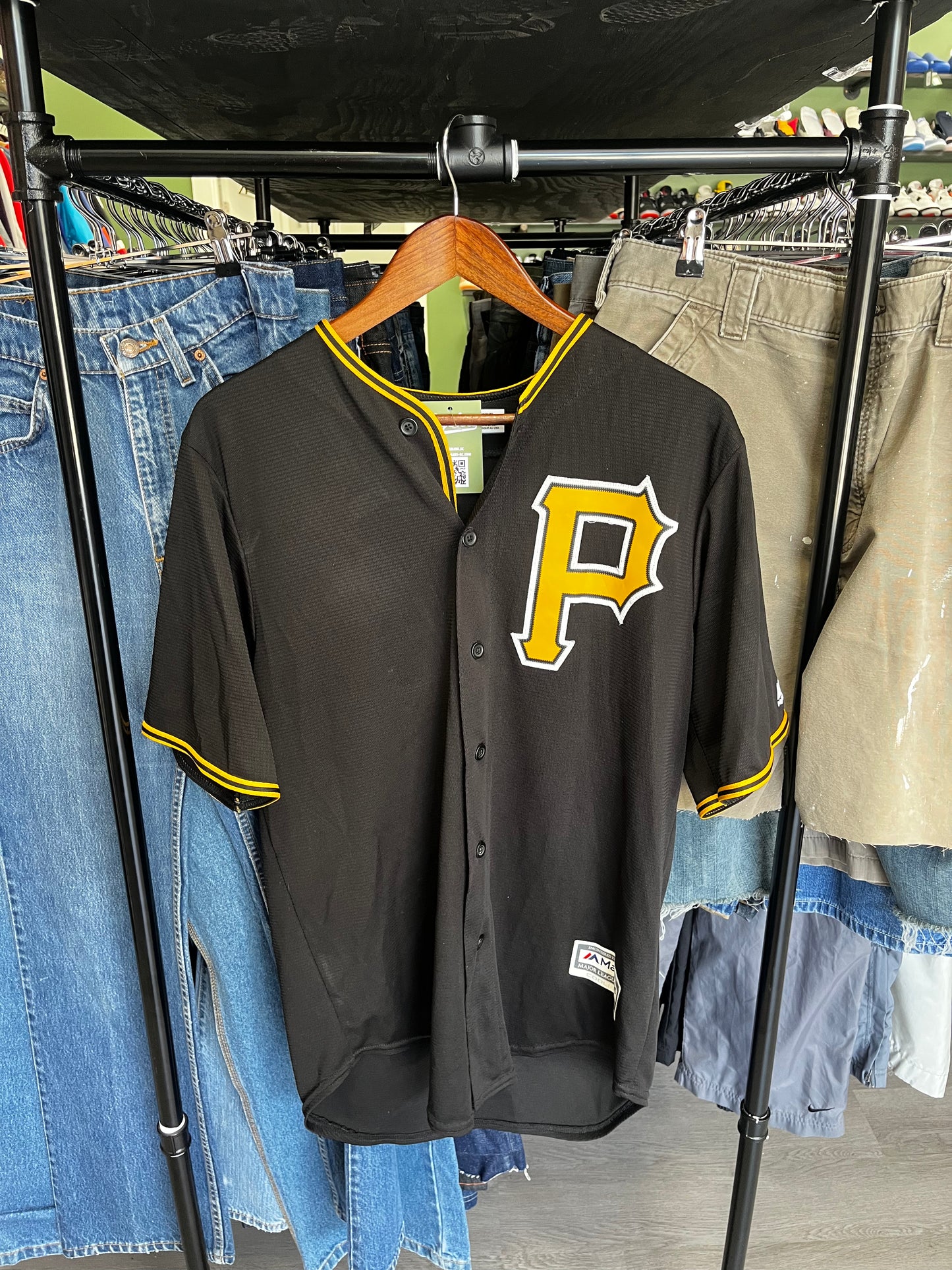 Vintage Majestic Starling Marte Pittsburgh Pirates Jersey