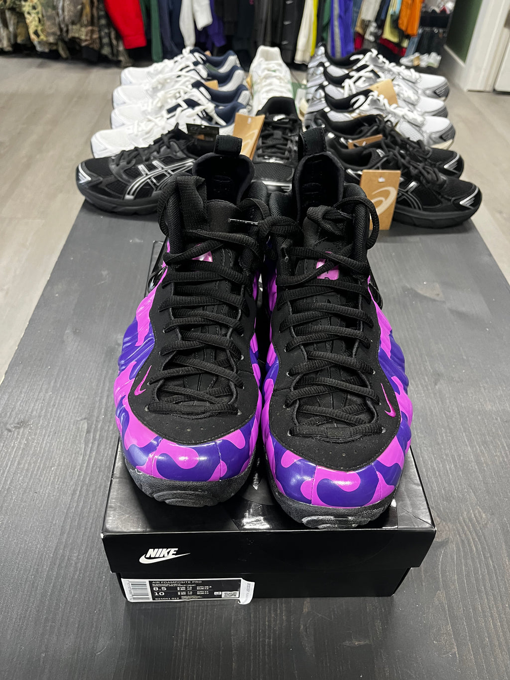 Pre-Owned Air Nike Air Foamposite Pro Purple Camo