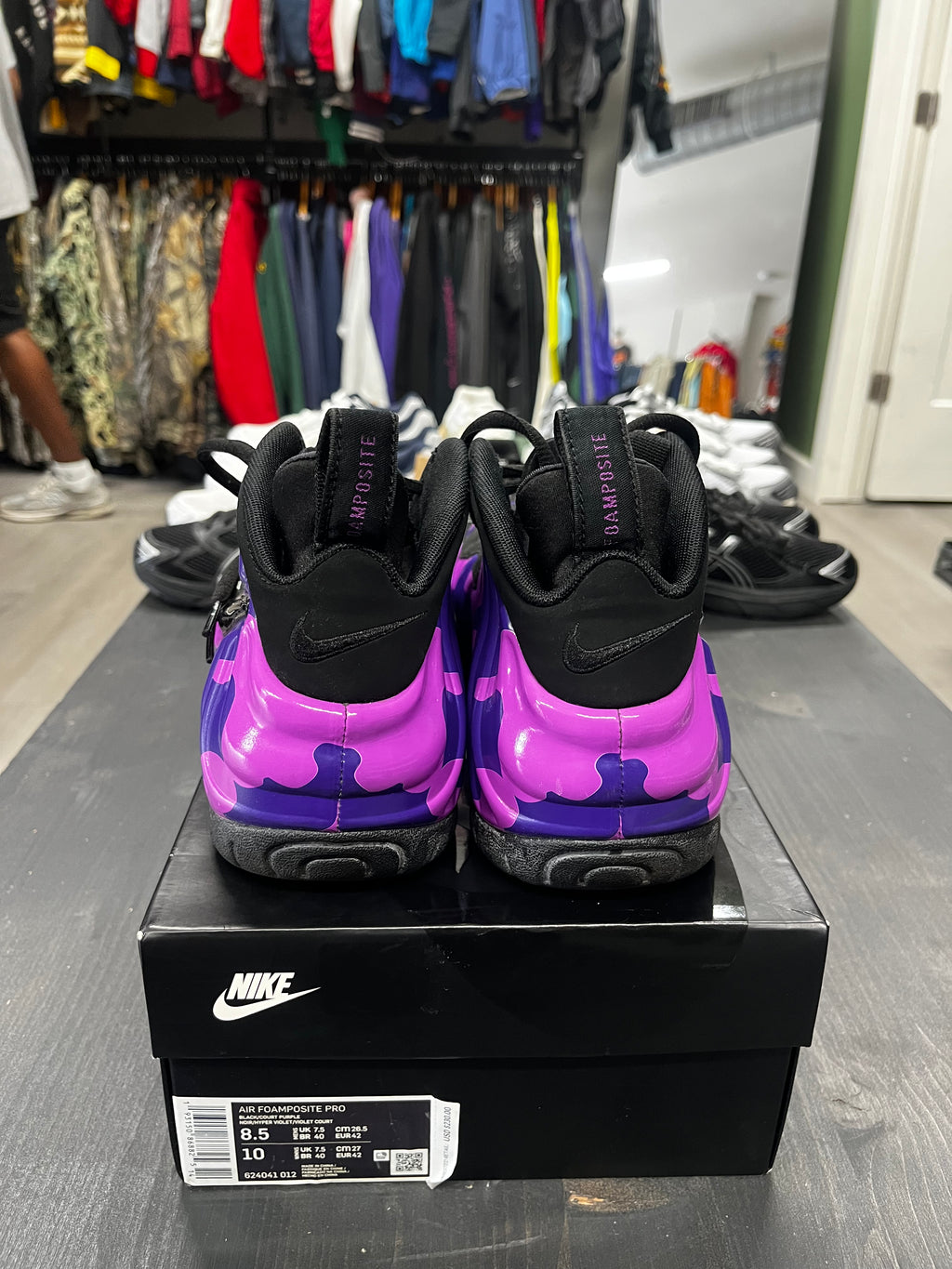 Pre-Owned Air Nike Air Foamposite Pro Purple Camo