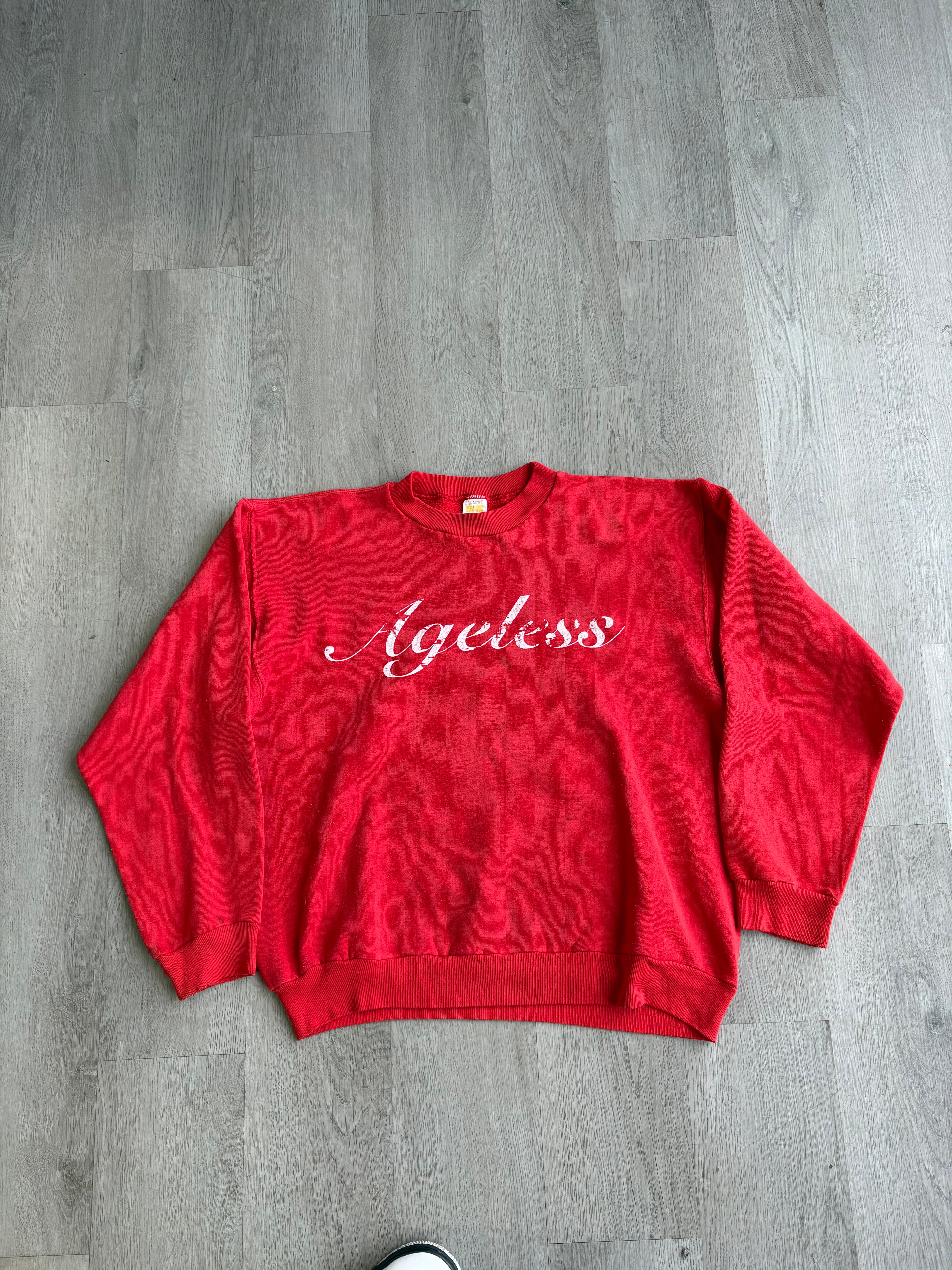 Vintage Russell Ageless Red Script Sweatshirt