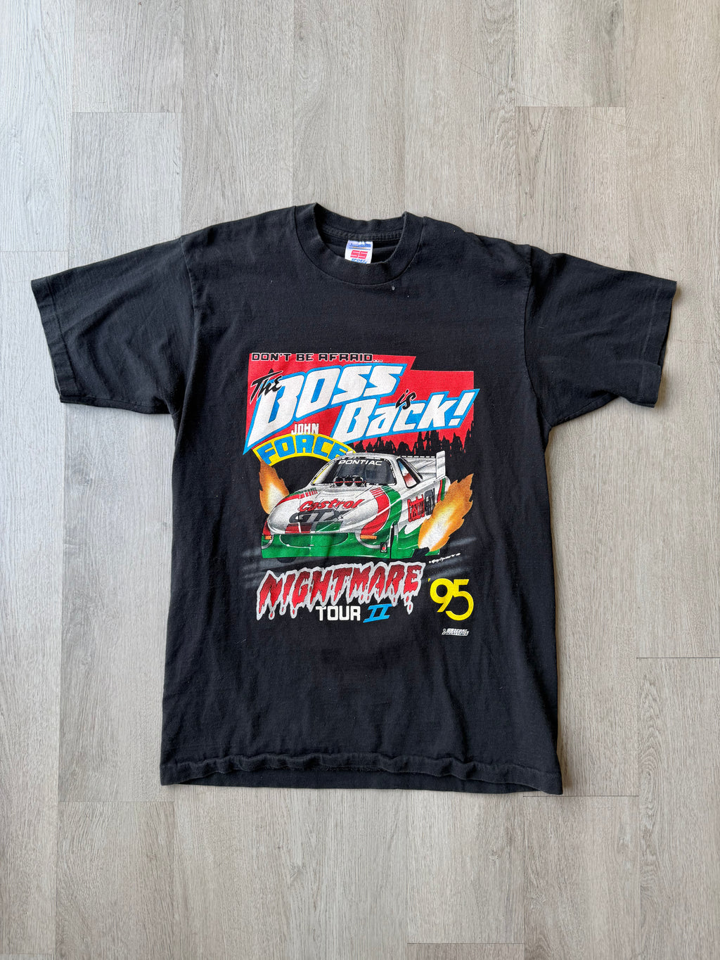 Vintage 1995 John Force Nightmare Tour Tee