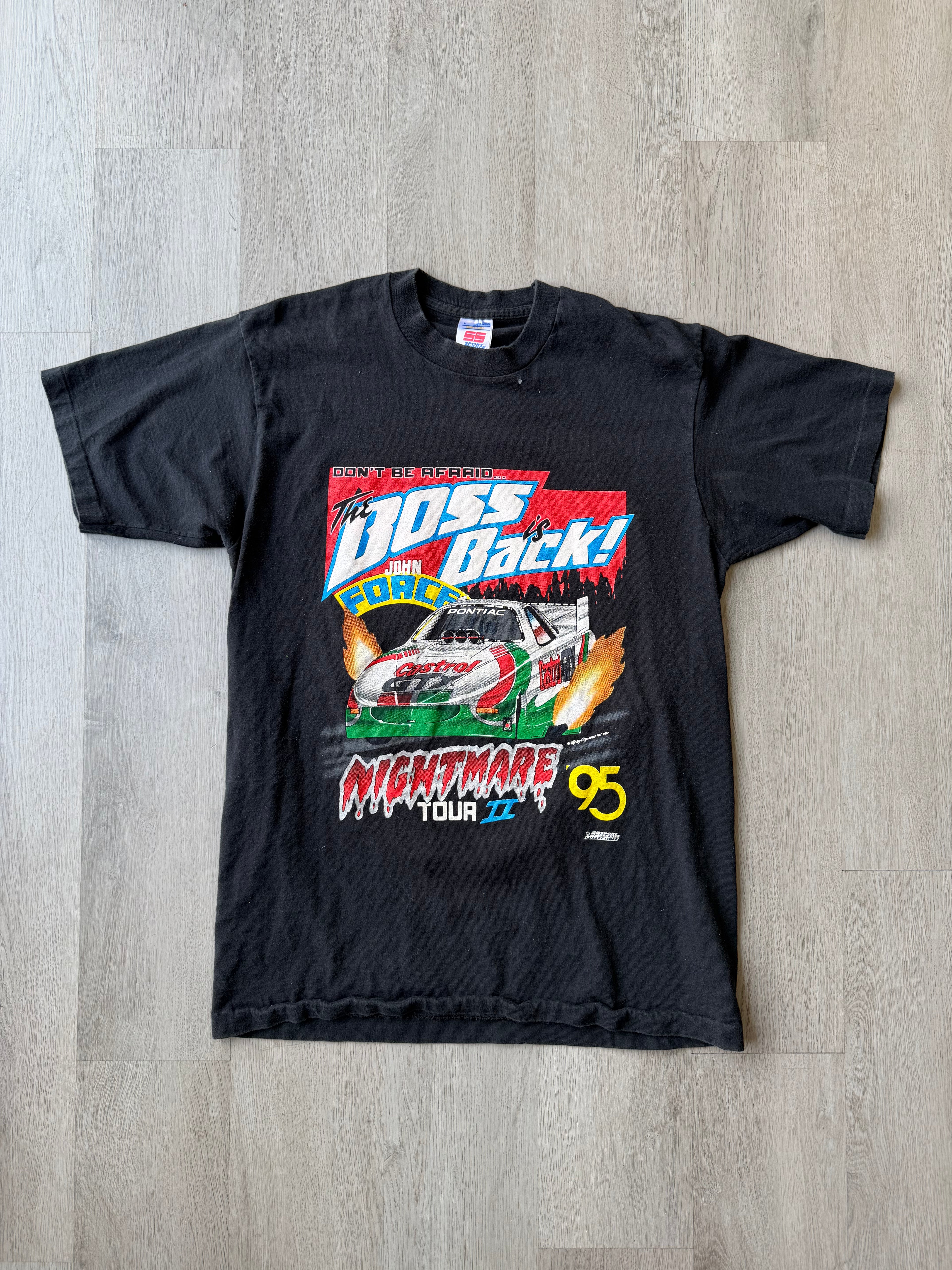 Vintage 1995 John Force Nightmare Tour Tee