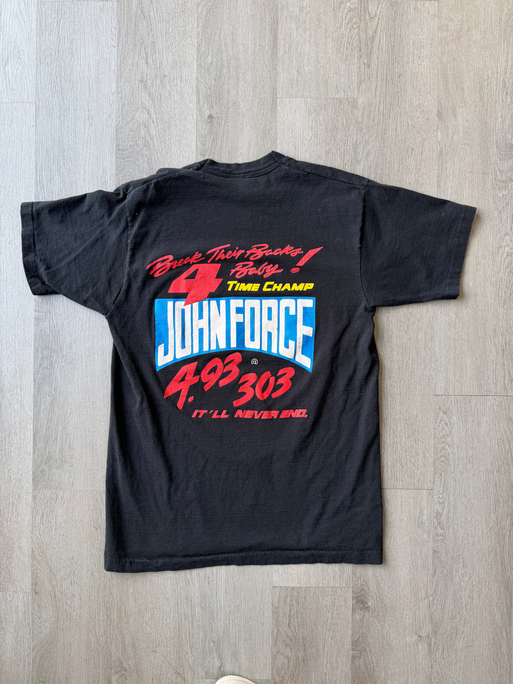 Vintage 1995 John Force Nightmare Tour Tee