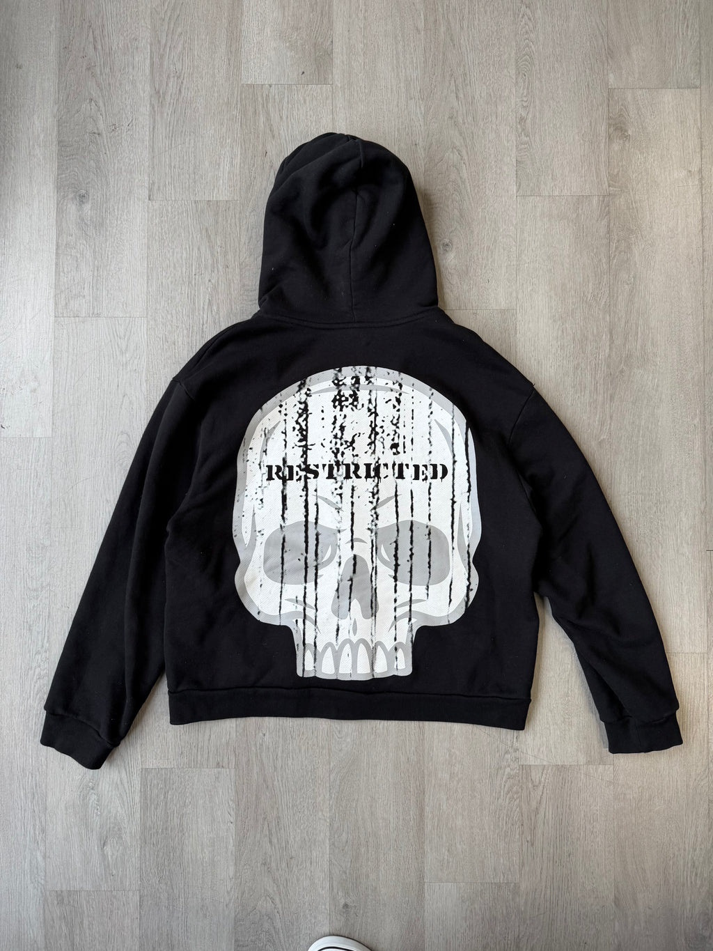 Restricted Skull Zip Hoodie