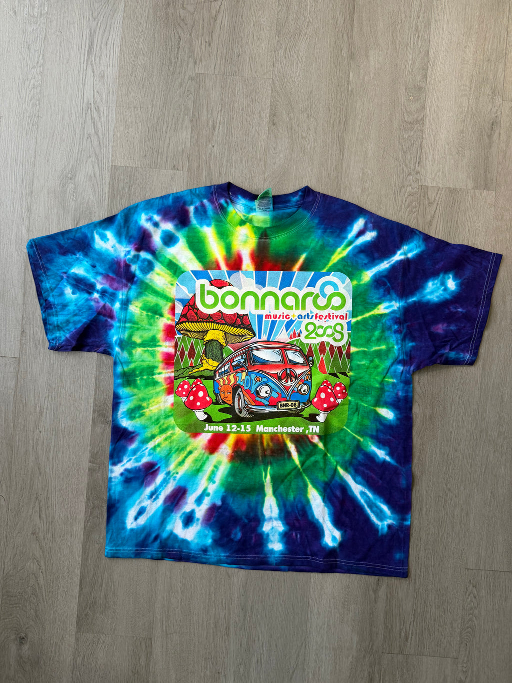 Bonnaroo 2008 Tie Dye Festival Tee