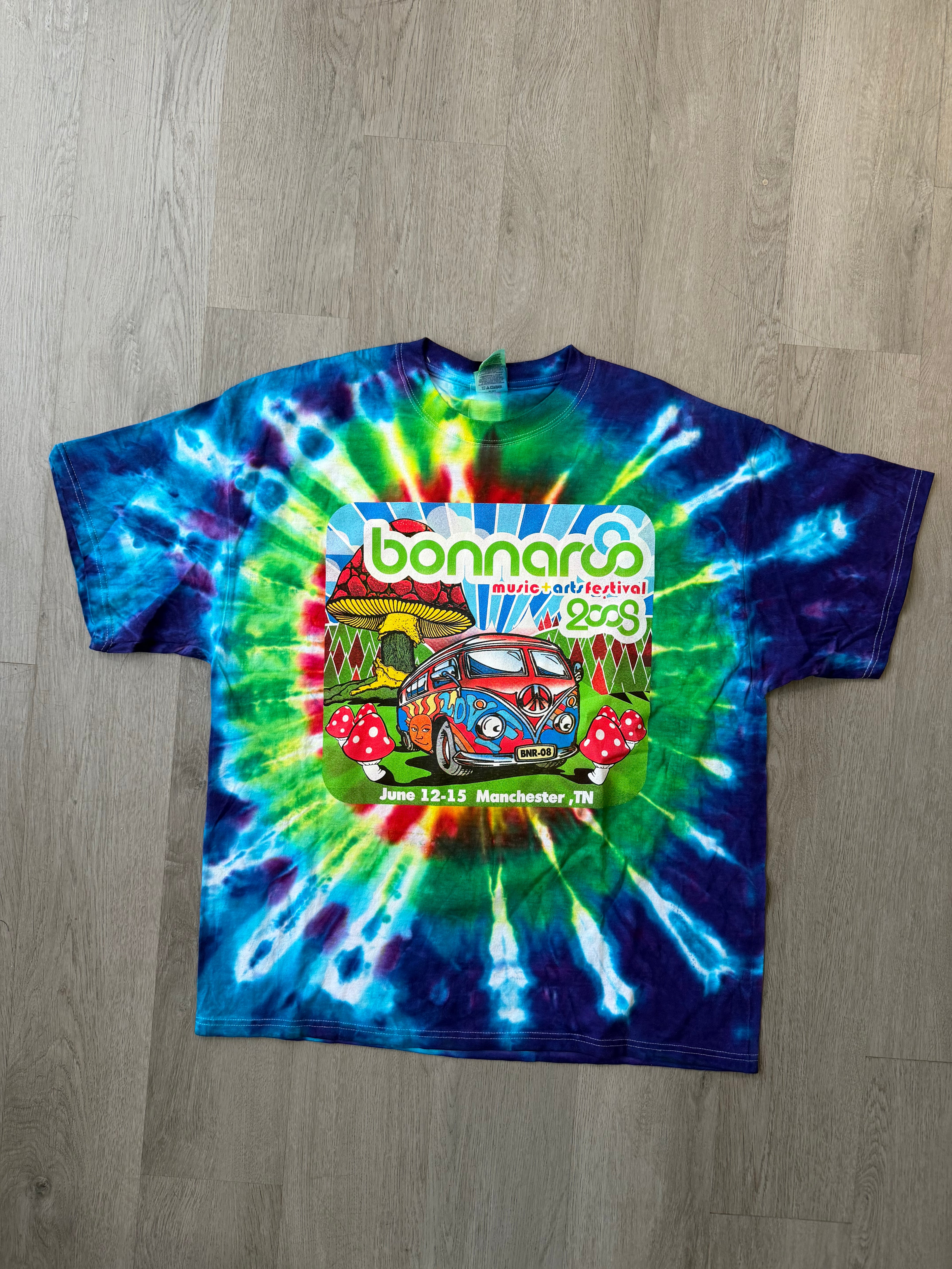 Bonnaroo 2008 Tie Dye Festival Tee