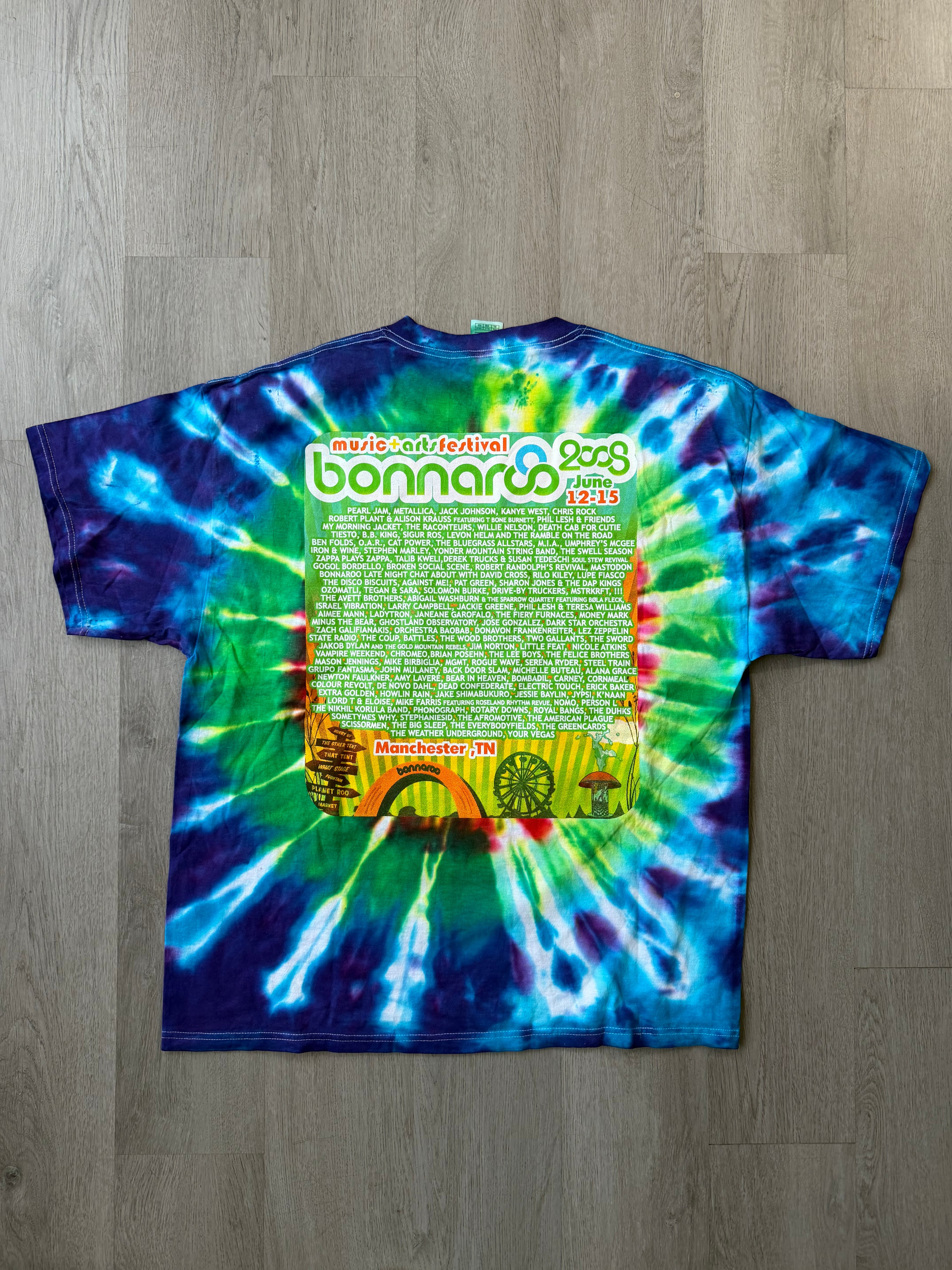 Bonnaroo 2008 Tie Dye Festival Tee