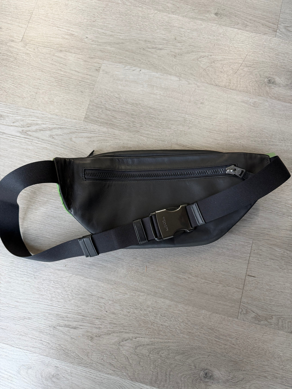 Coach Green and Blue Waist Bag