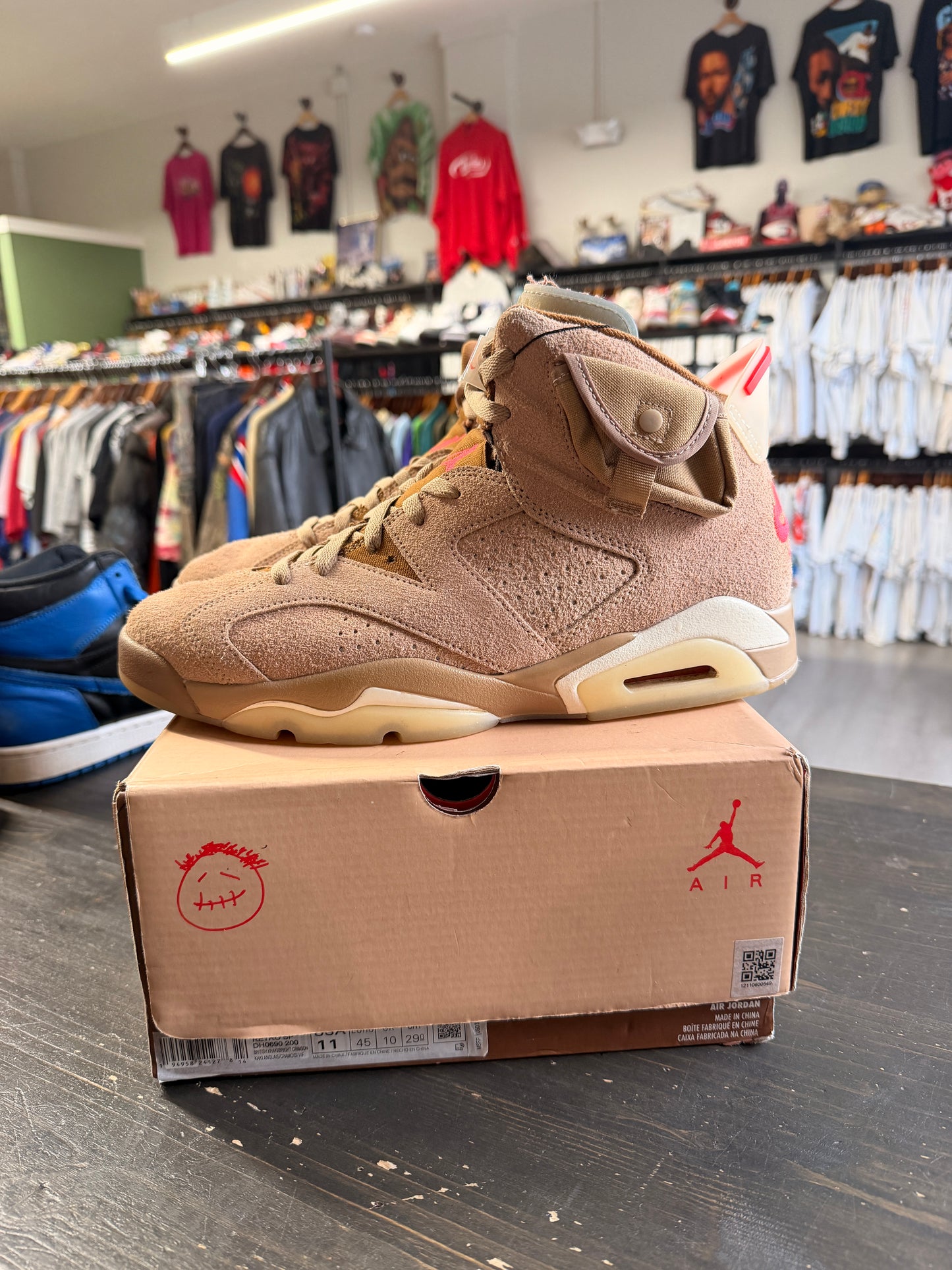 Pre-Owned Jordan 6 Retro Travis Scott British Khaki