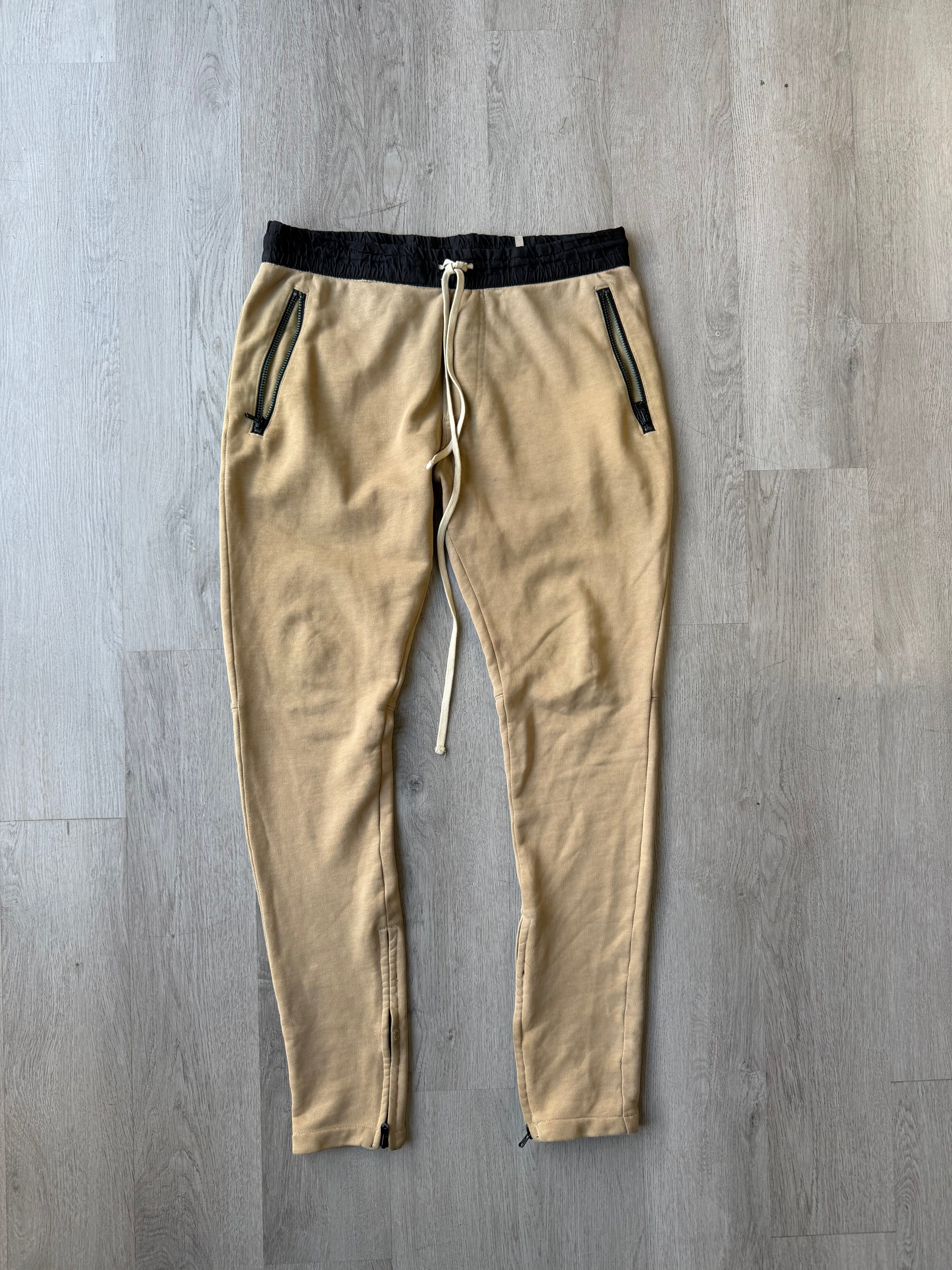 Fear of God Essentials Tan Ankle Zip Sweatpants