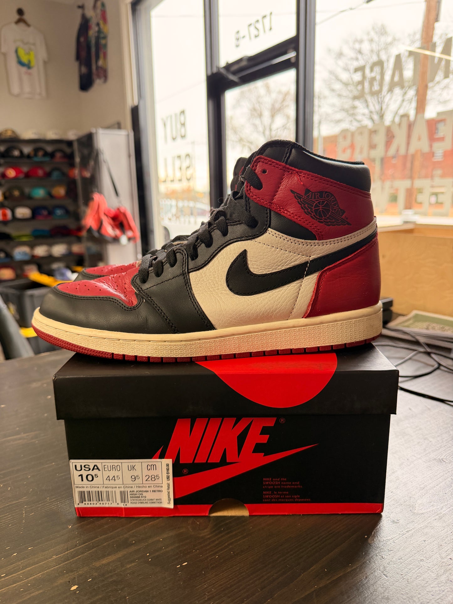 Pre-Owned Jordan 1 Retro High Bred Toe