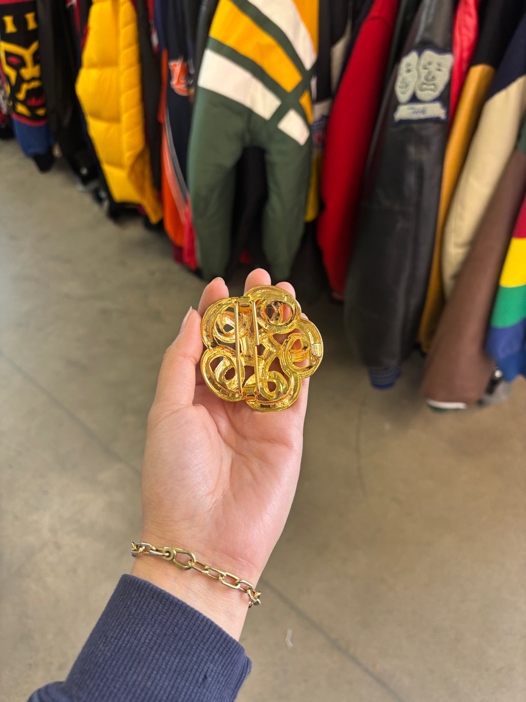 Vintage Gold-Toned Belt Buckle