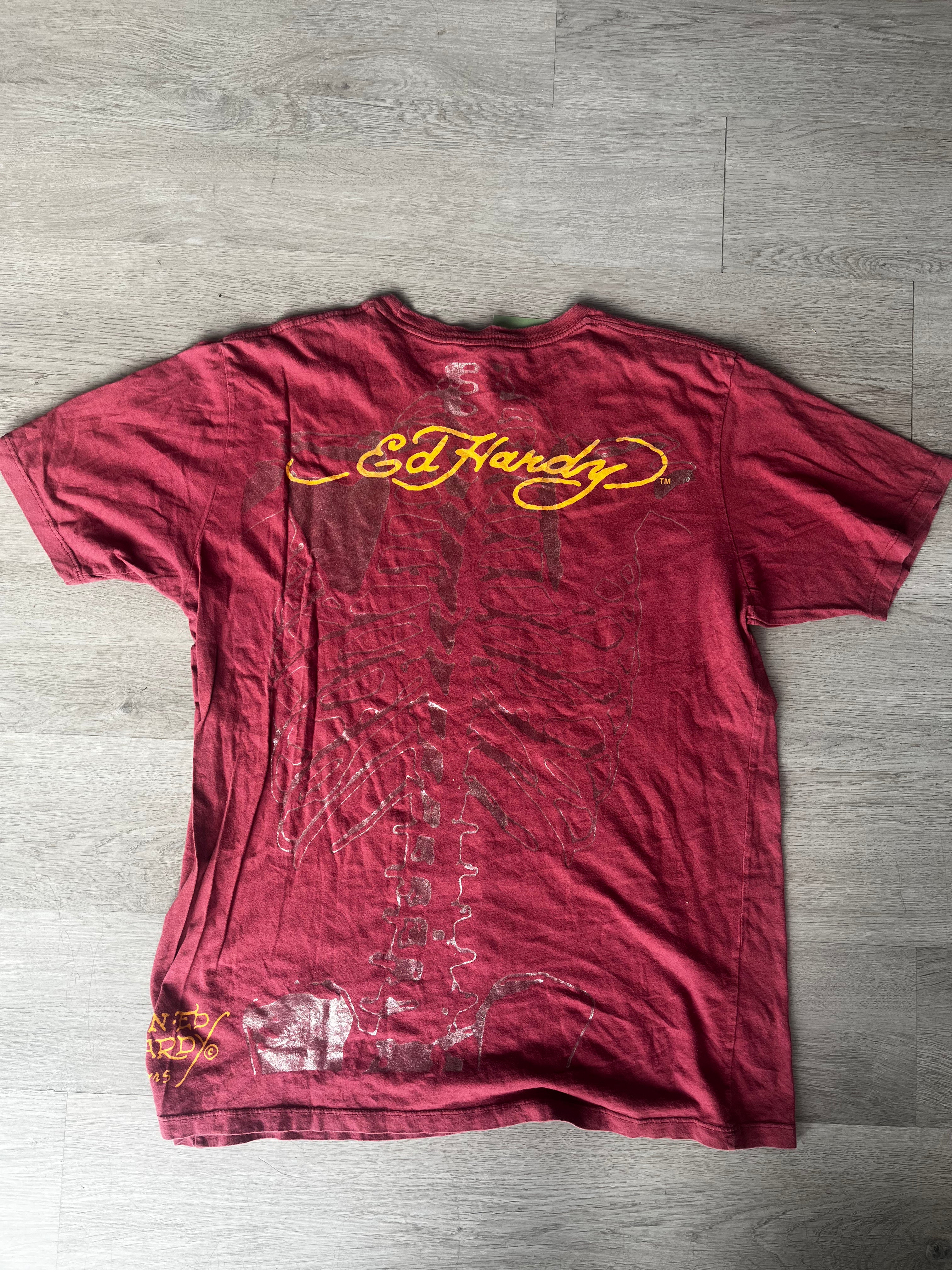 Y2K Ed Hardy New York Ribcage Tee