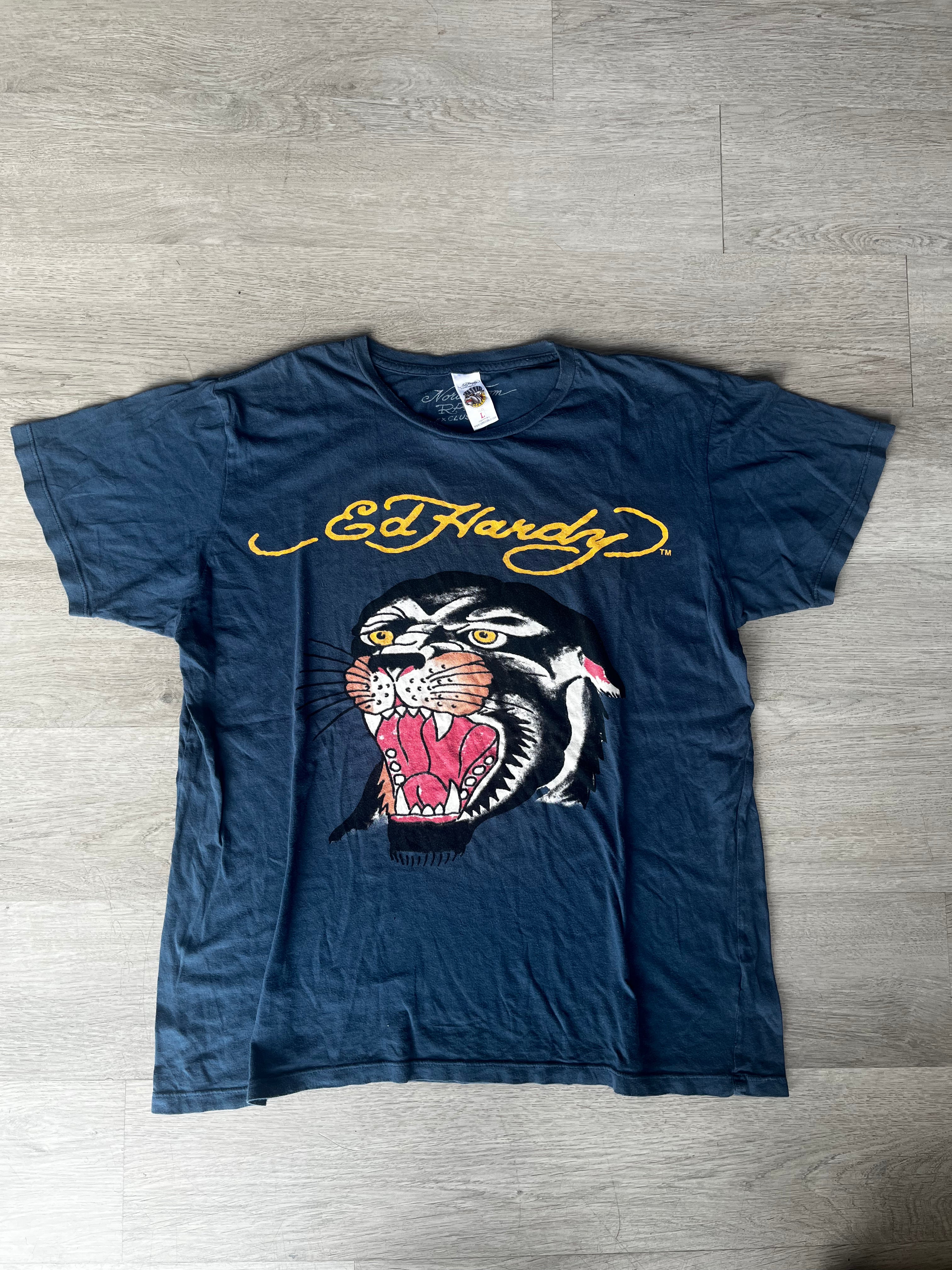 Y2K Ed Hardy Panther Head Tee