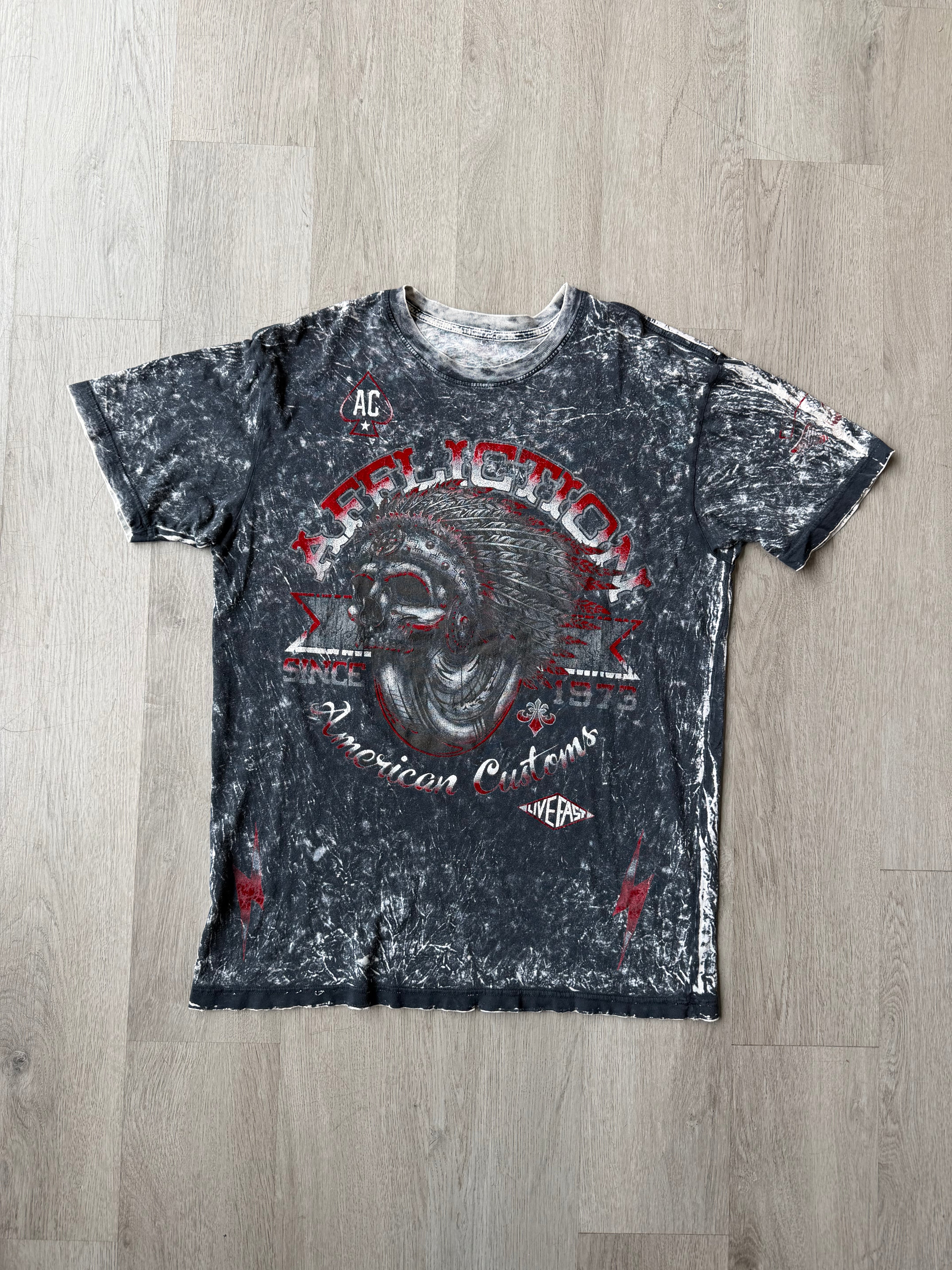 Vintage Affliction Acid Wash Tee