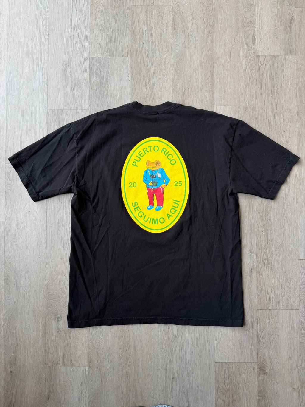 DTMF Bad Bunny Frog Black Tee