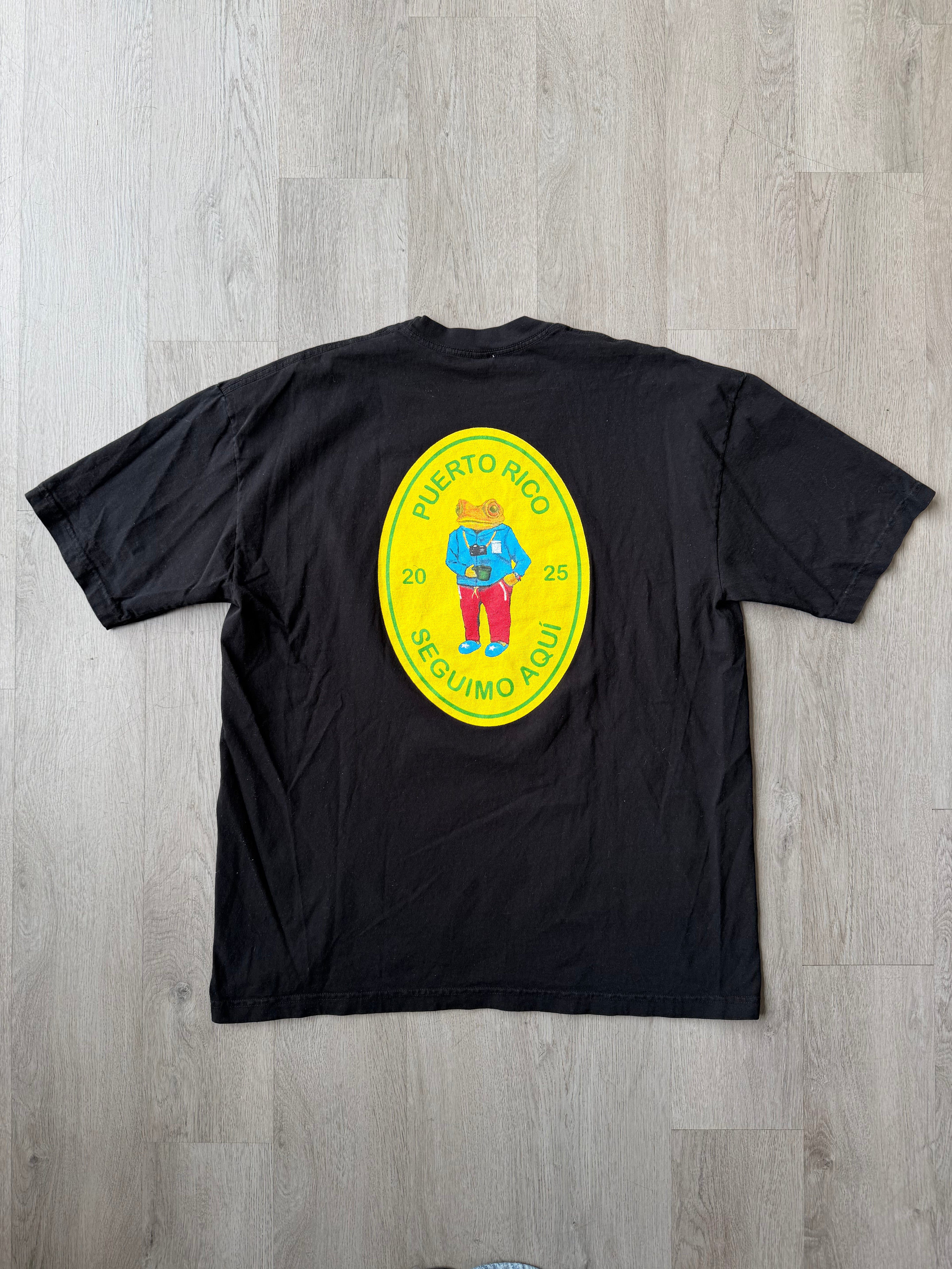 DTMF Bad Bunny Frog Black Tee