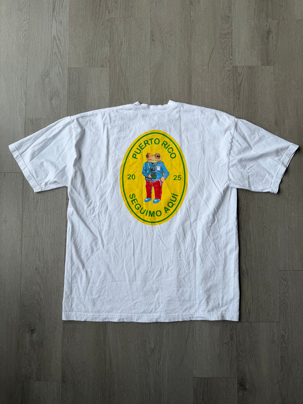 DTMF Bad Bunny Frog White Tee