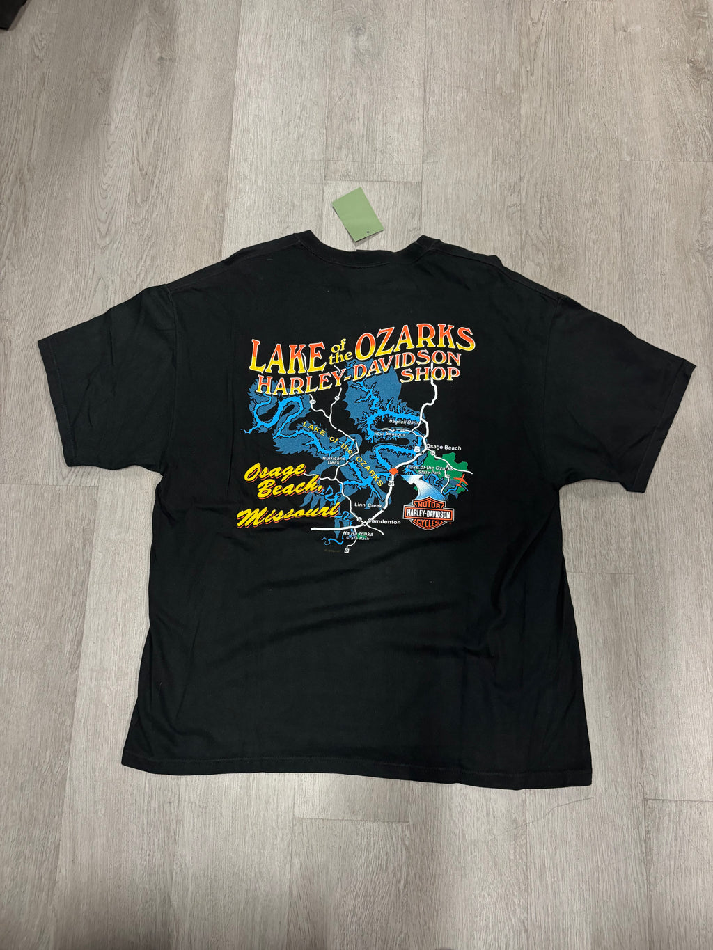 Vintage Harley Davidson Rock & Roll Lake of Ozarks Tee