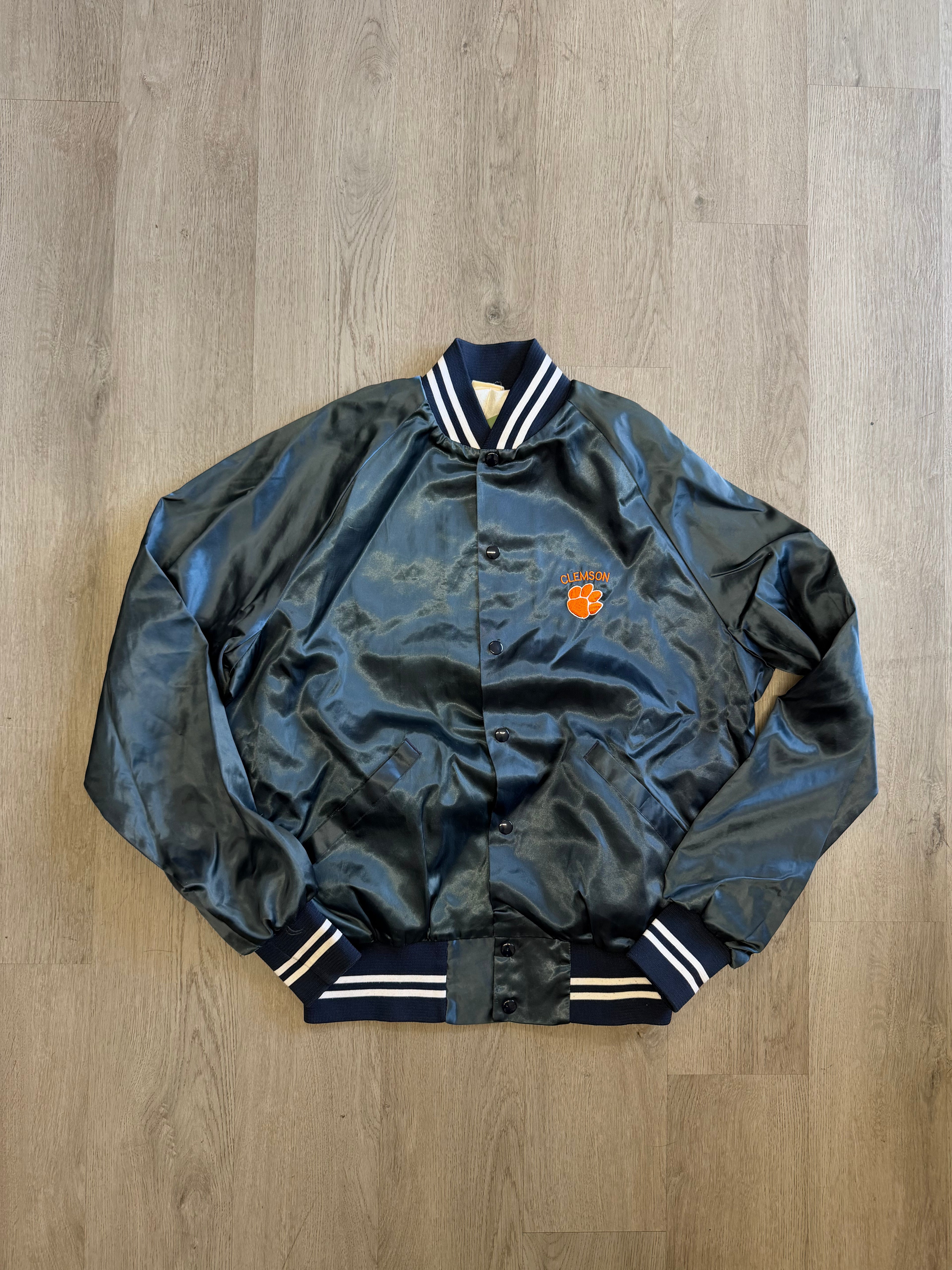 Vintage Clemson University Satin Jacket
