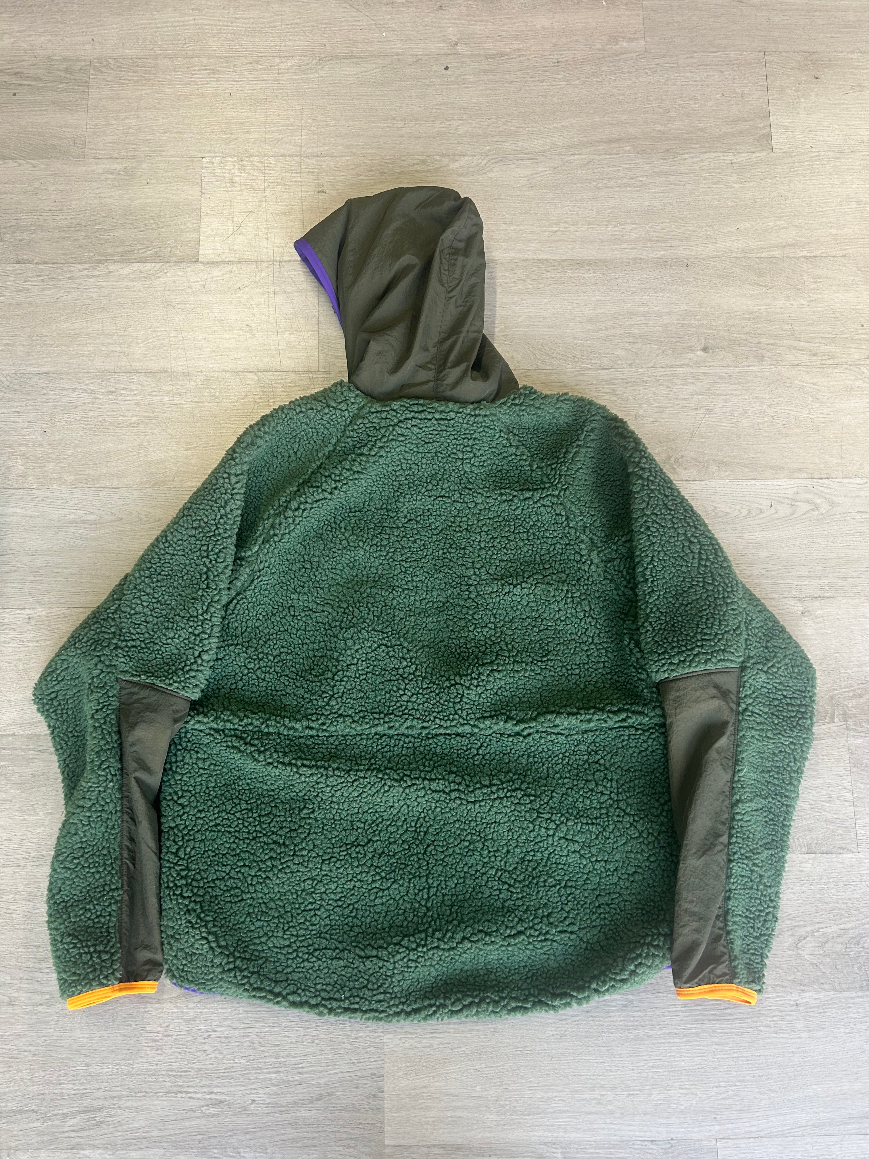 Nike Half Zip Green Sherpa Hoodie