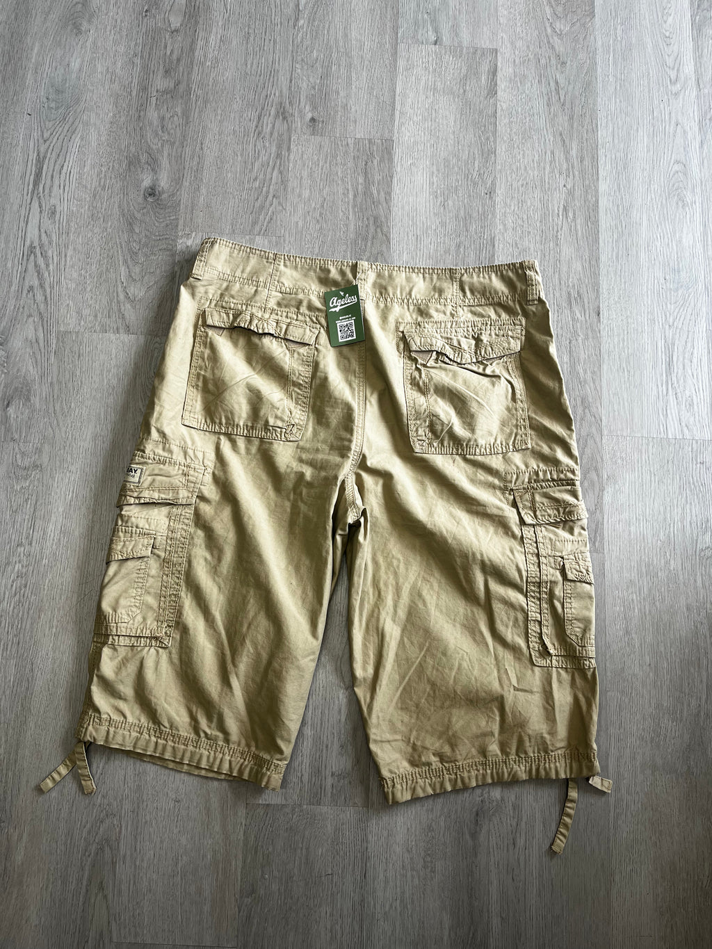 Vintage Union Bay Light Khaki Cargo Shorts