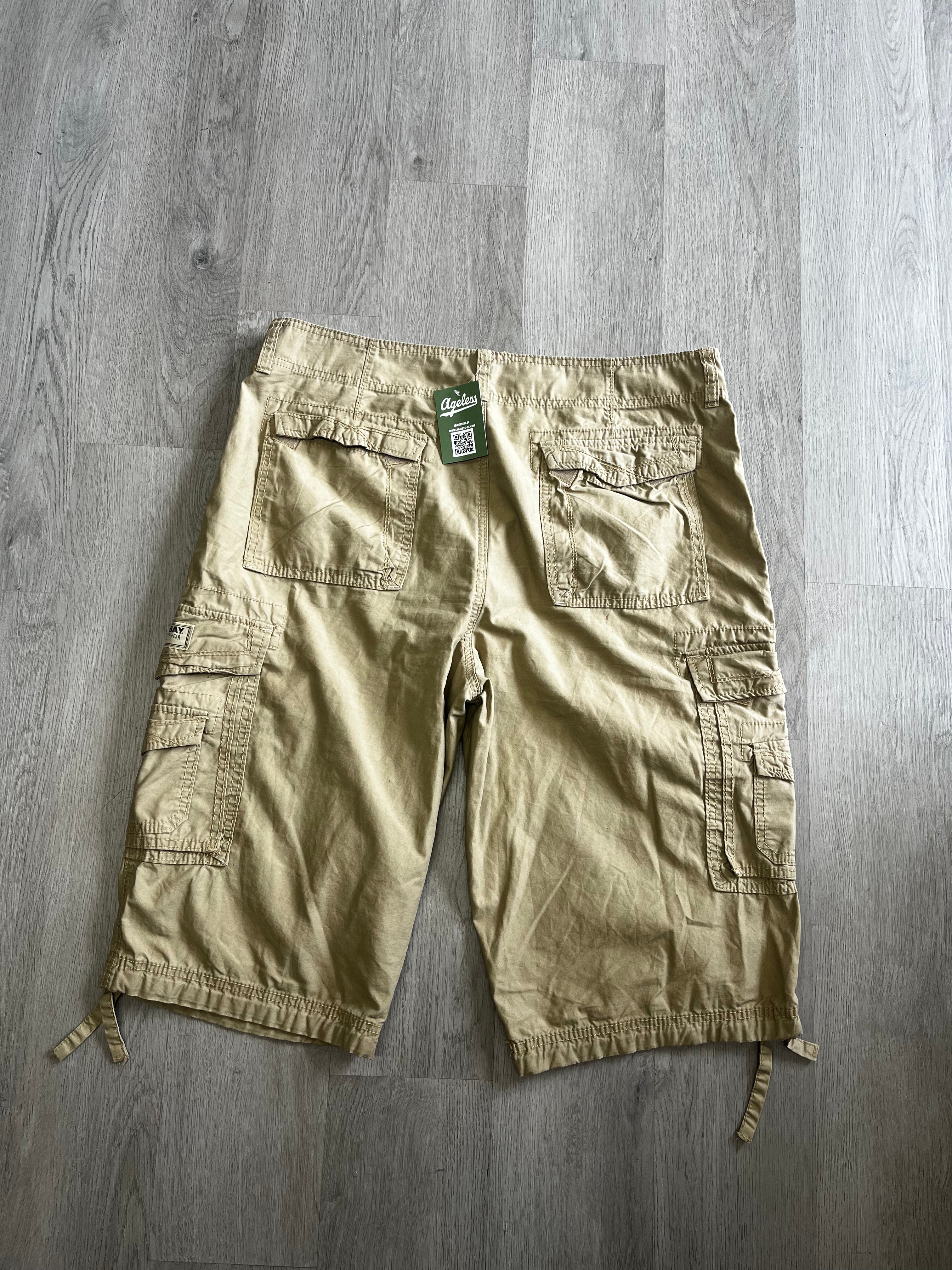 Vintage Union Bay Light Khaki Cargo Shorts