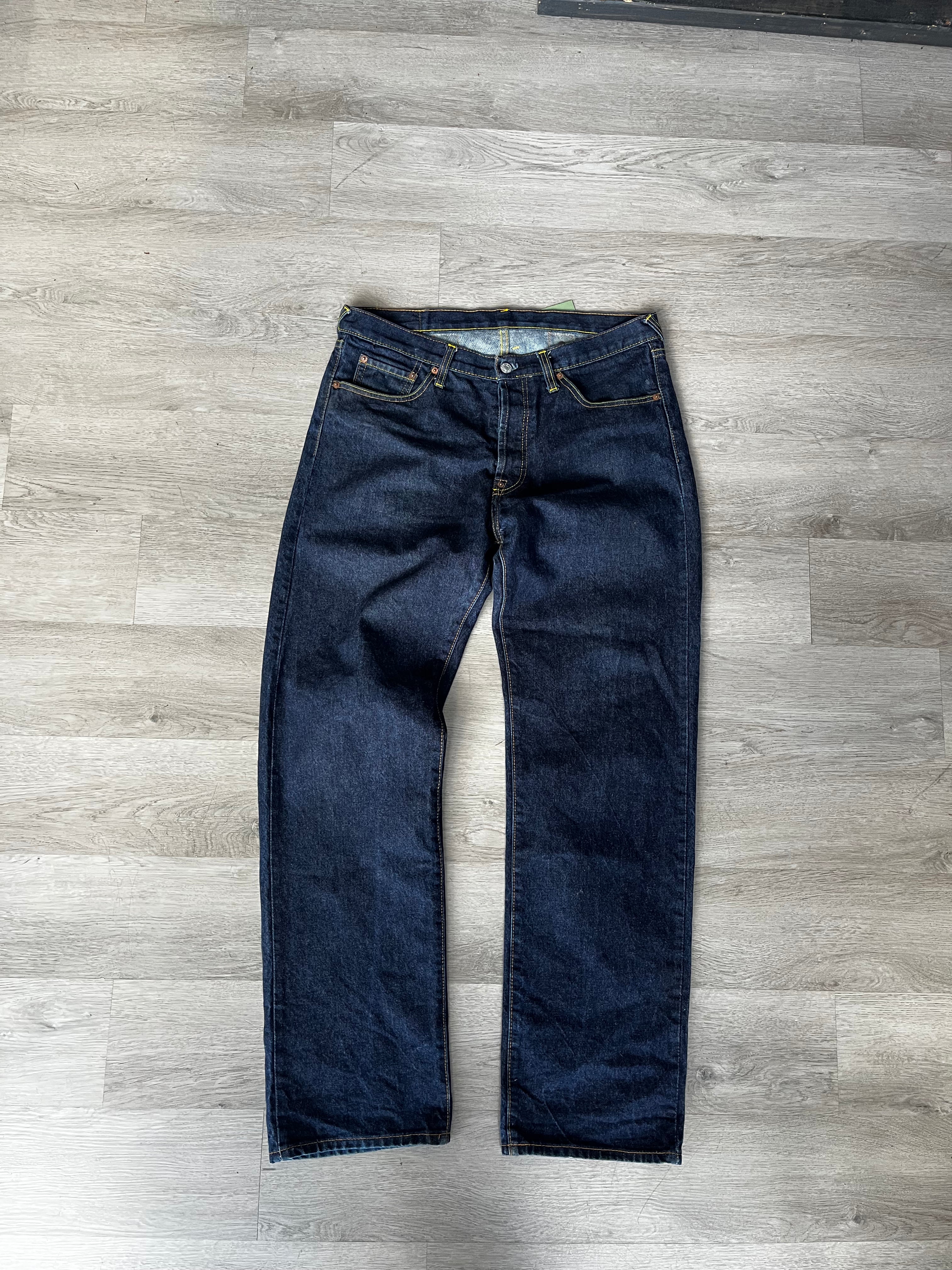 Evisu Blue Raw Denim Jeans