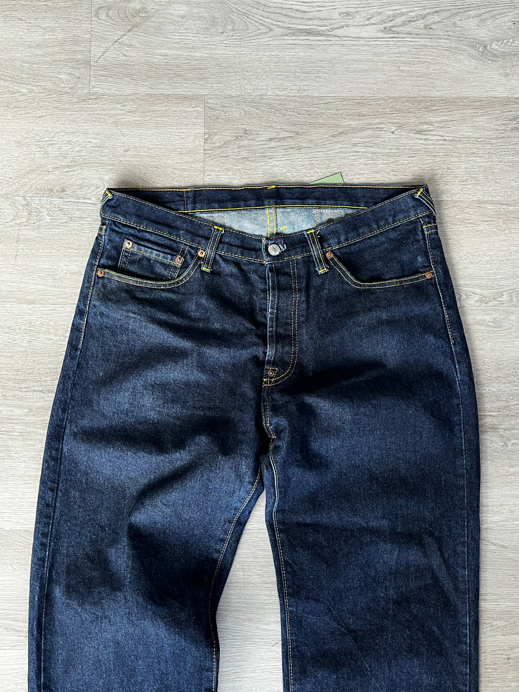 Evisu Blue Raw Denim Jeans
