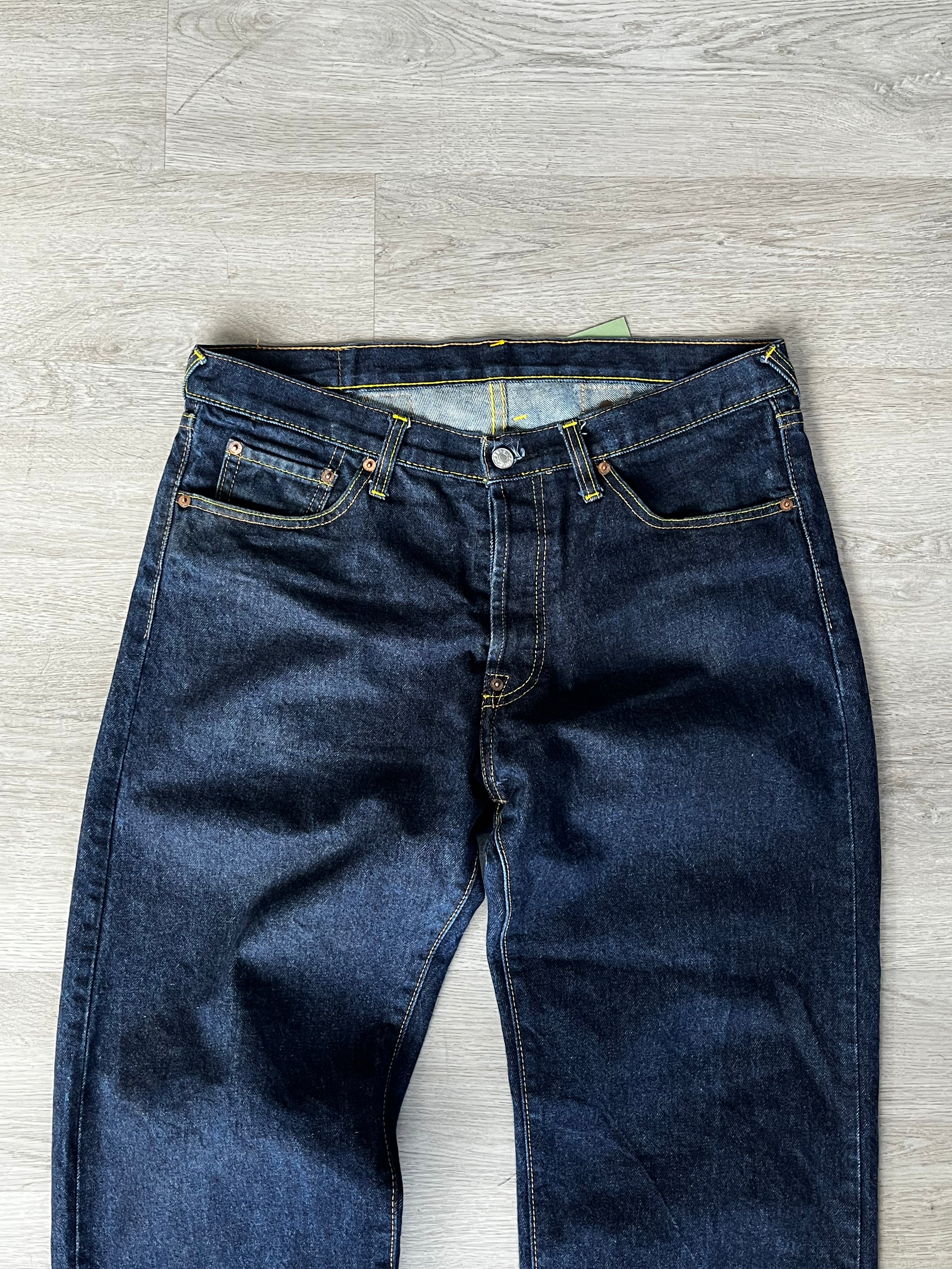 Evisu Blue Raw Denim Jeans