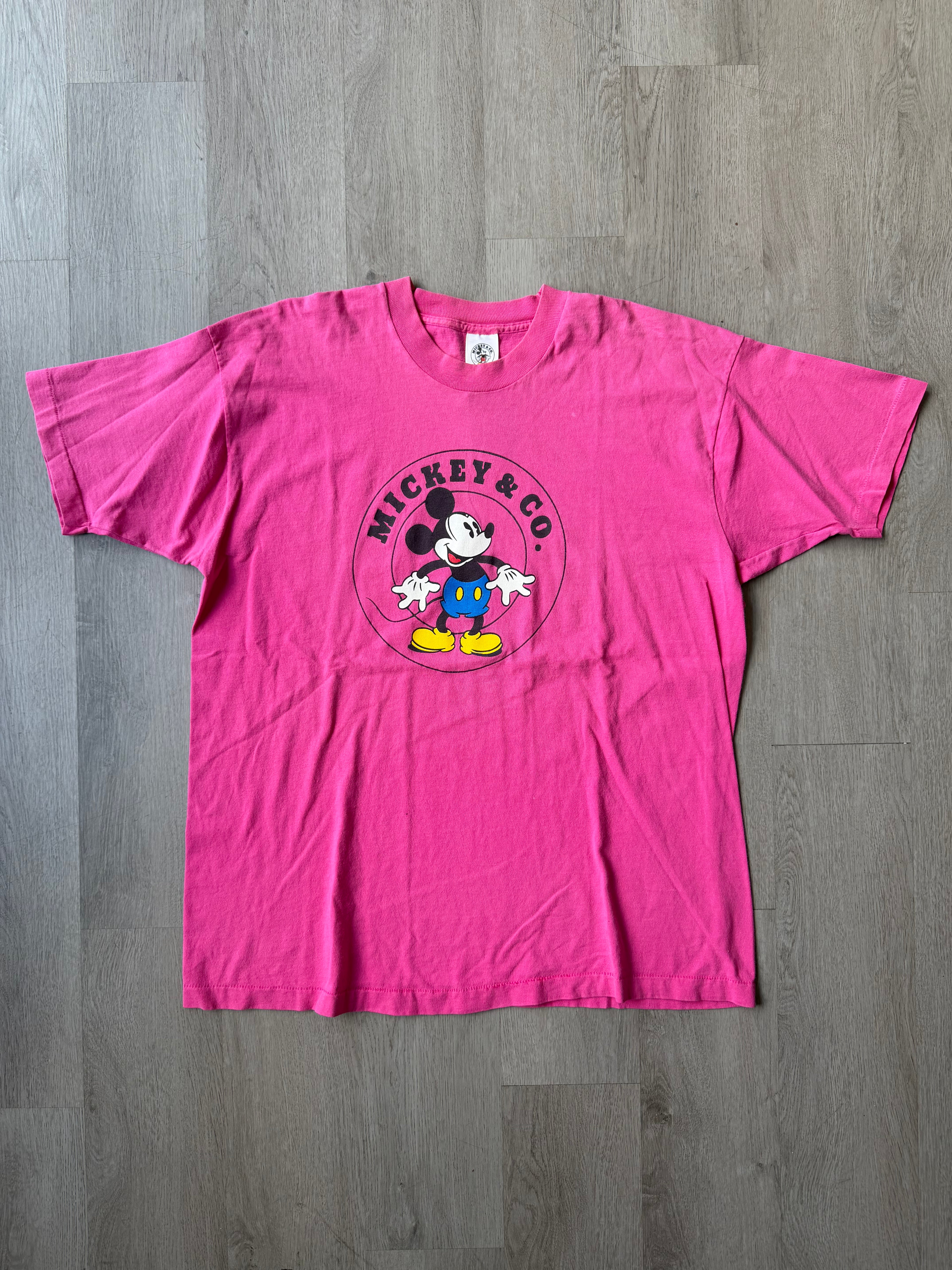 Vintage Pink Mickey Mouse Tee