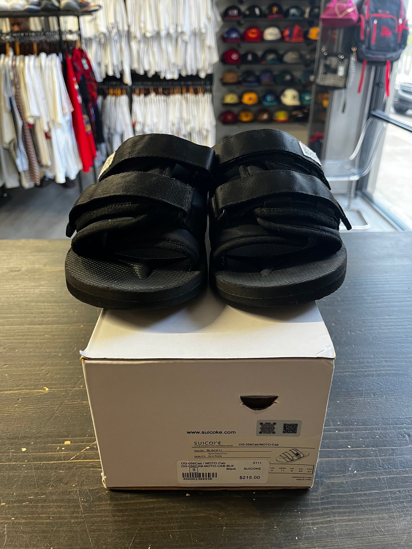 Pre-Owned Suicoke MOTO-CAB (OG-056CAB) Black