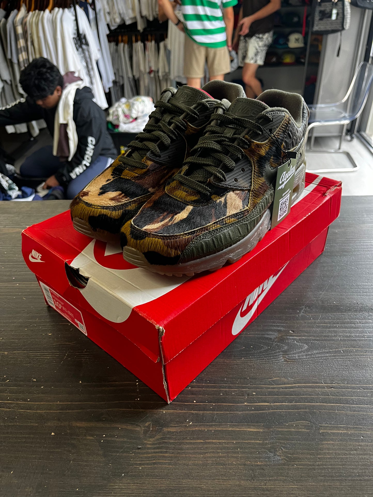 Pre-Owned Nike Air Max 90 Camo Croc