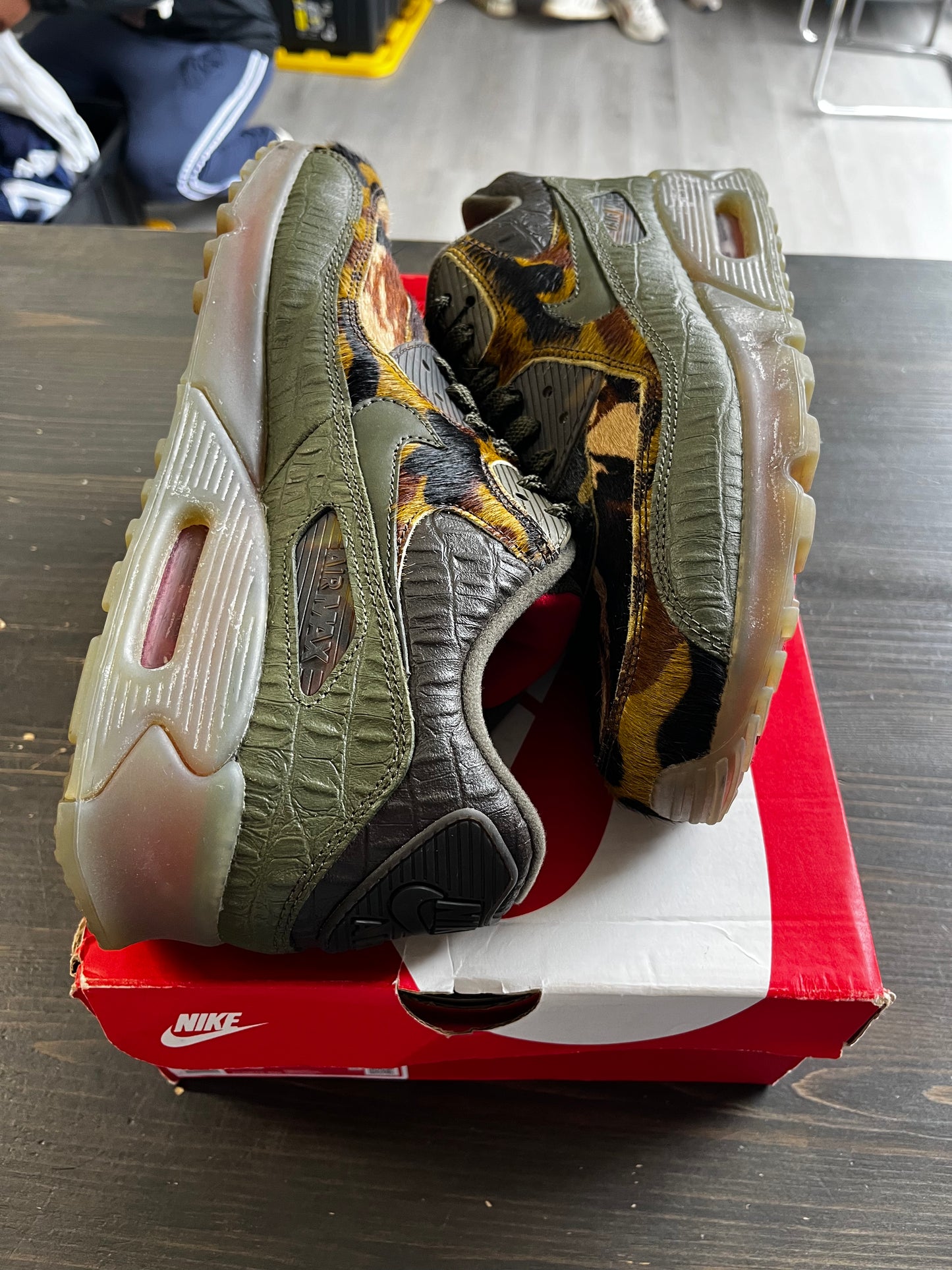 Pre-Owned Nike Air Max 90 Camo Croc