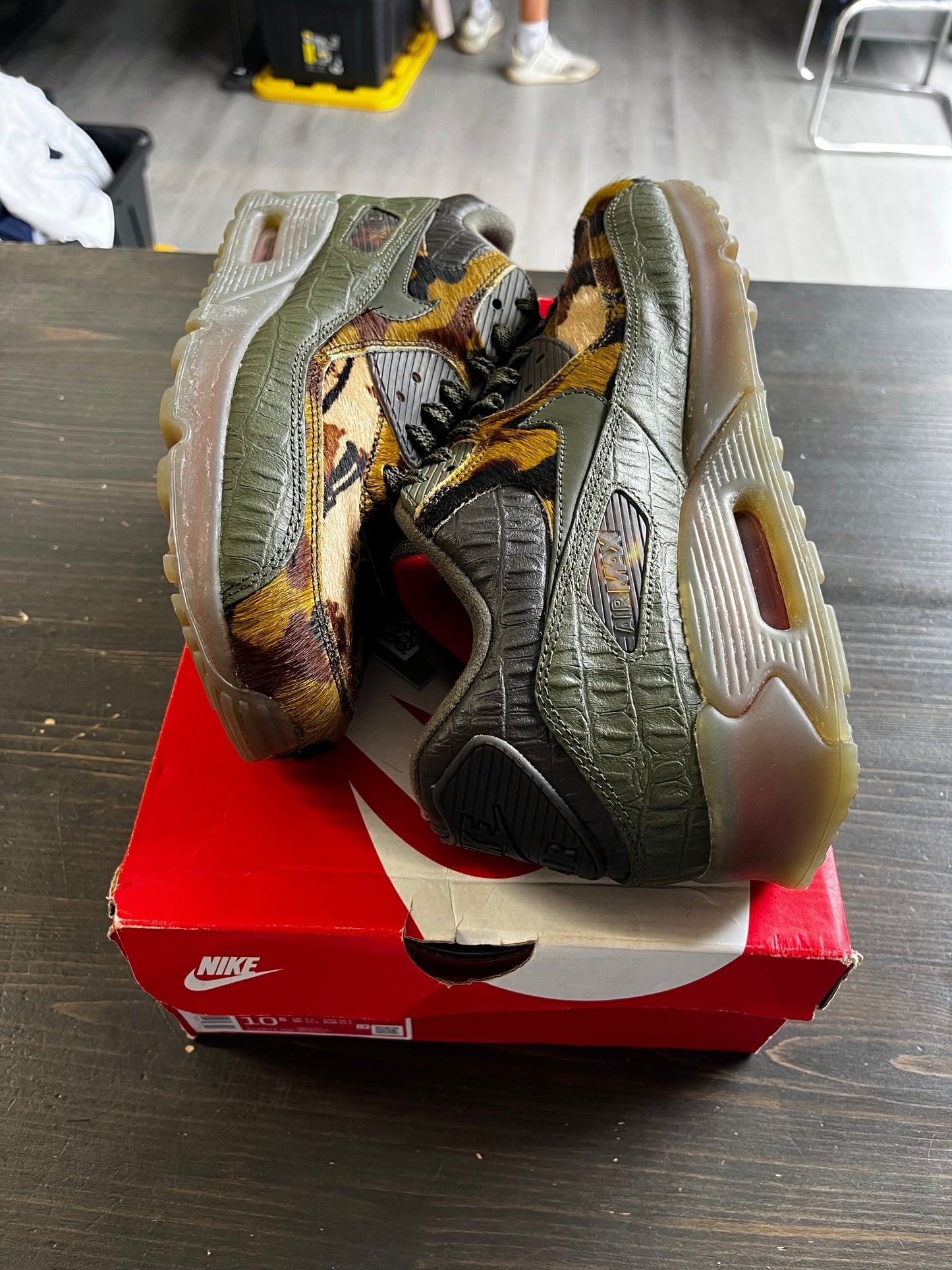 Pre-Owned Nike Air Max 90 Camo Croc