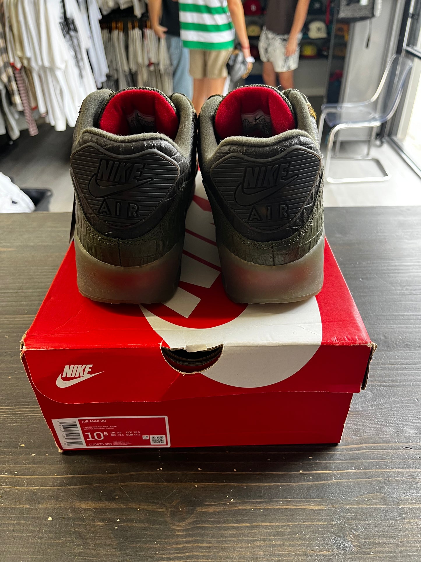 Pre-Owned Nike Air Max 90 Camo Croc