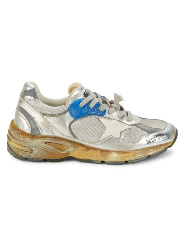 GOLDEN GOOSE Women's Metallic Leather & Mesh Sneakers