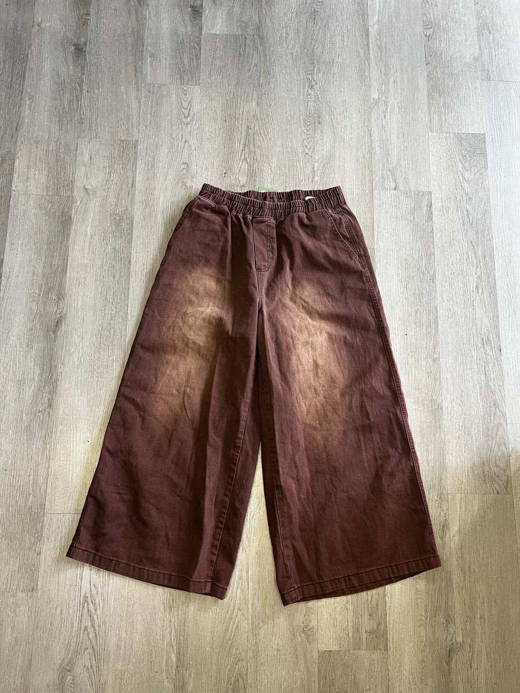 Brown Wide Leg Jeans